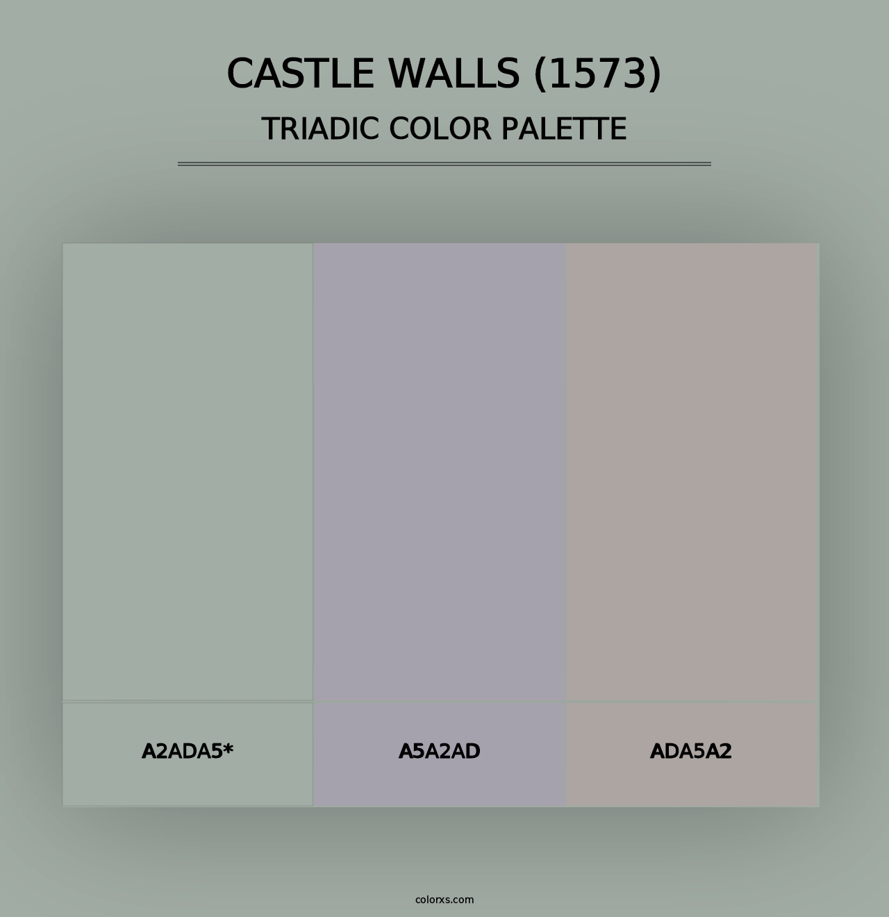 Castle Walls (1573) - Triadic Color Palette