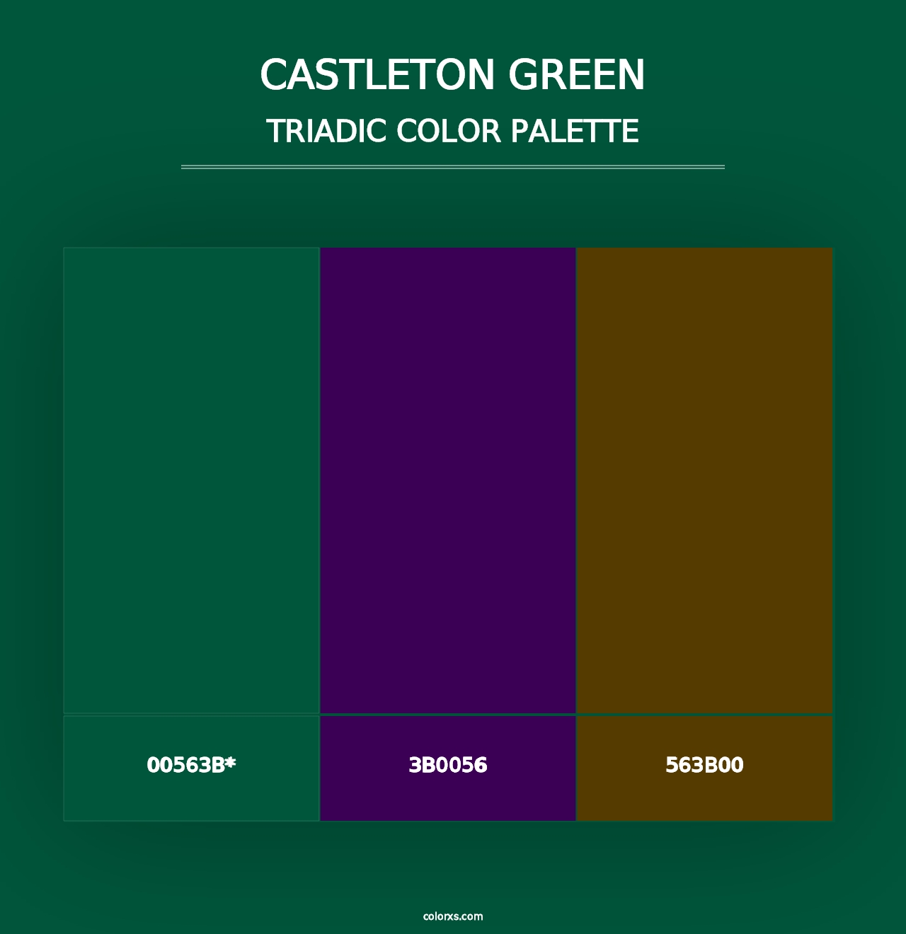 Castleton Green - Triadic Color Palette