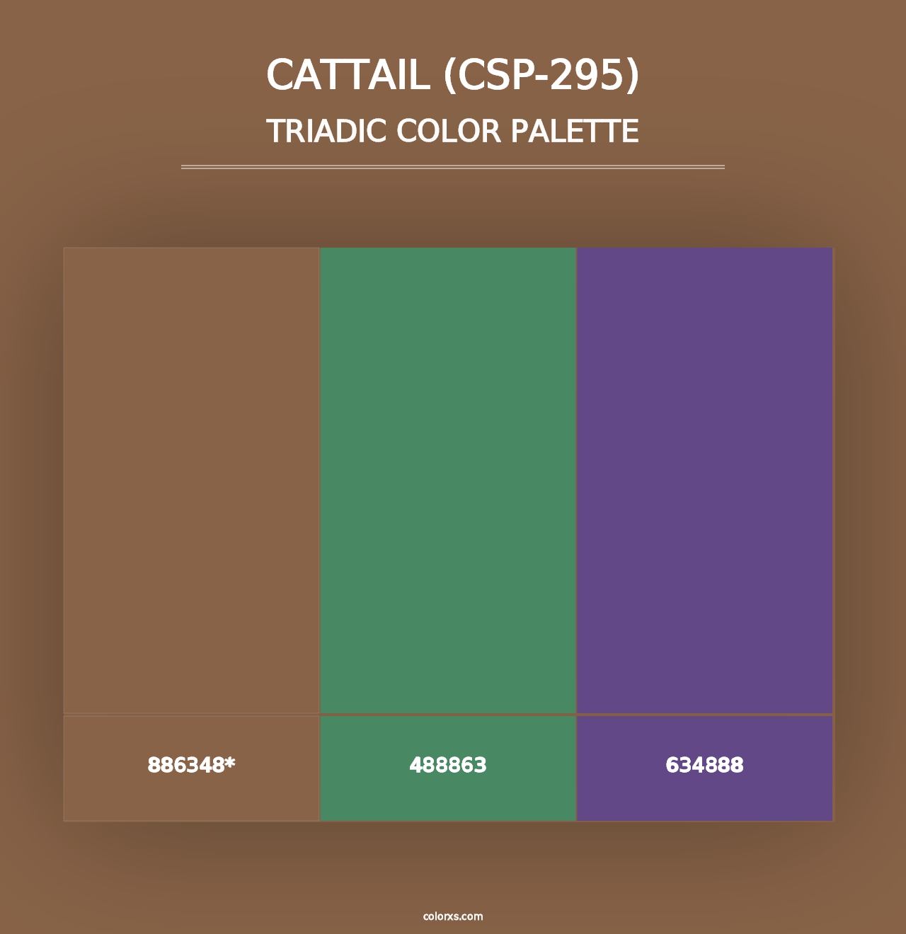 Cattail (CSP-295) - Triadic Color Palette