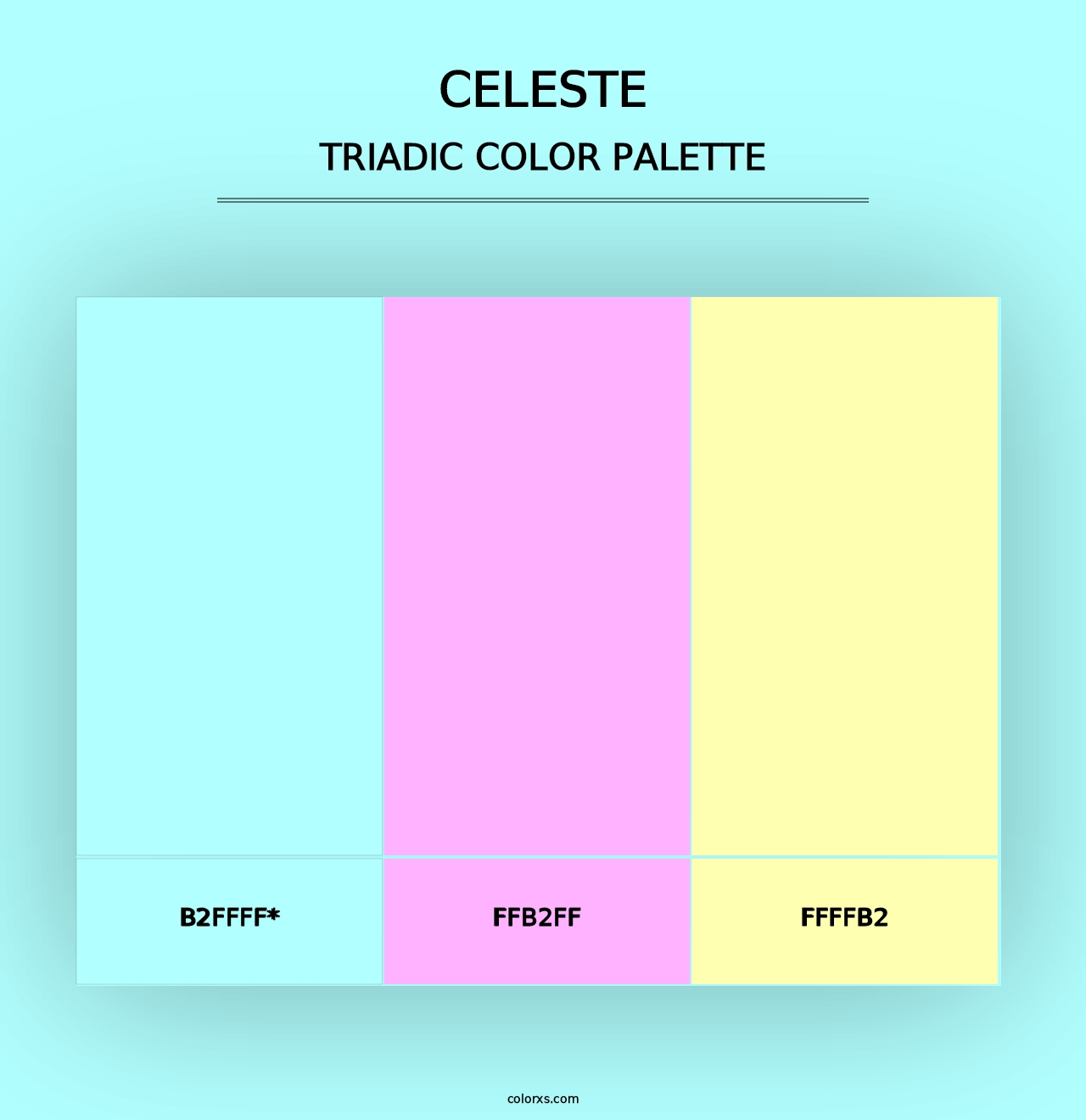 Celeste - Triadic Color Palette