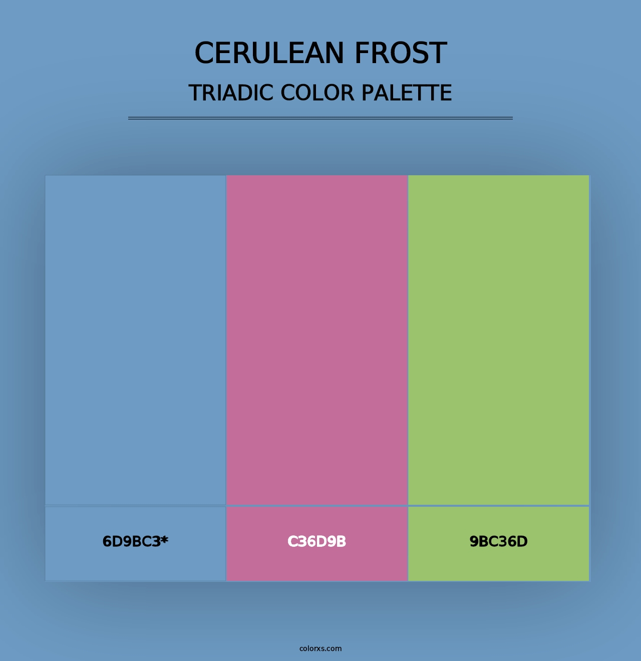 Cerulean Frost - Triadic Color Palette