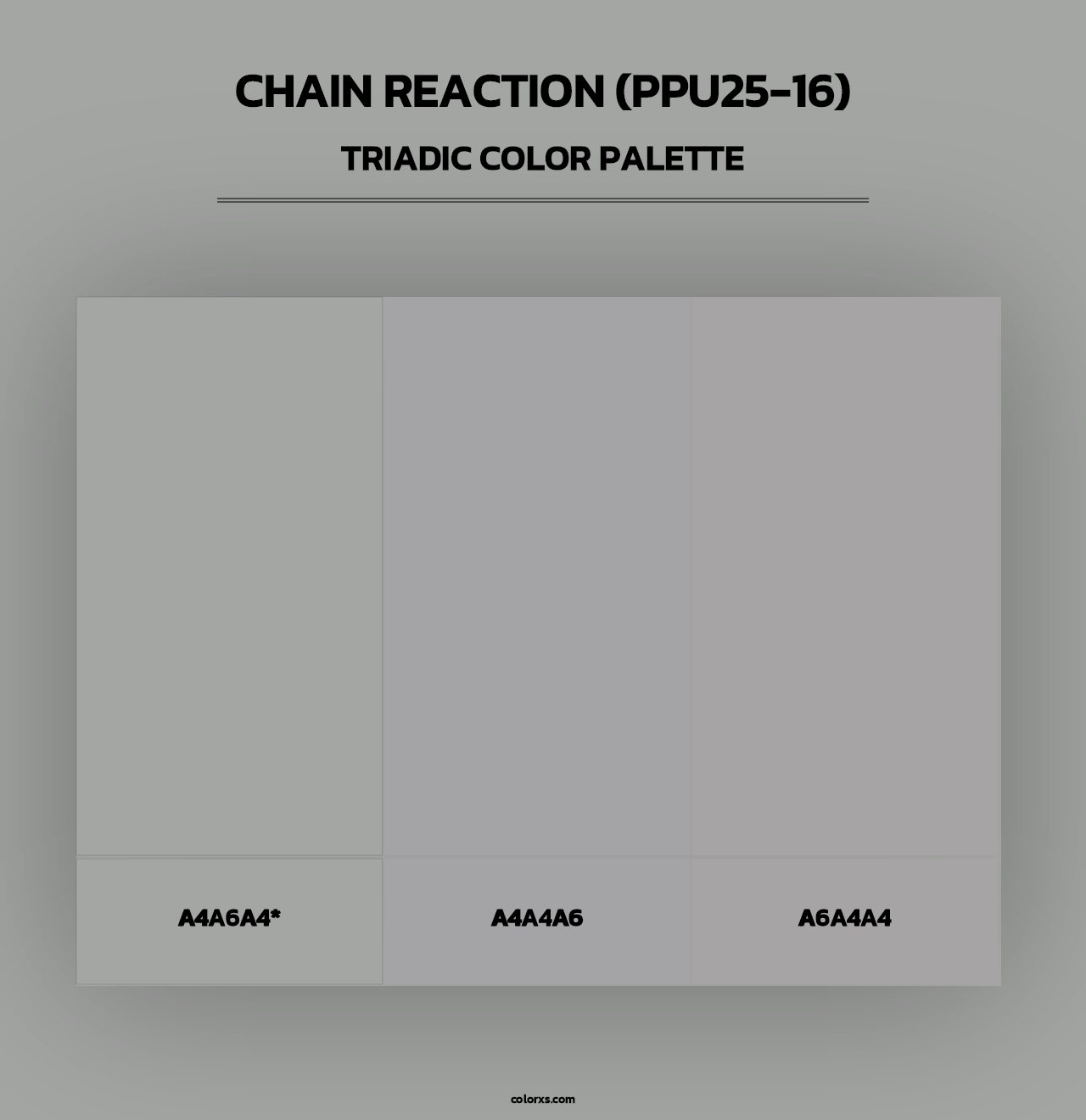 Chain Reaction (PPU25-16) - Triadic Color Palette