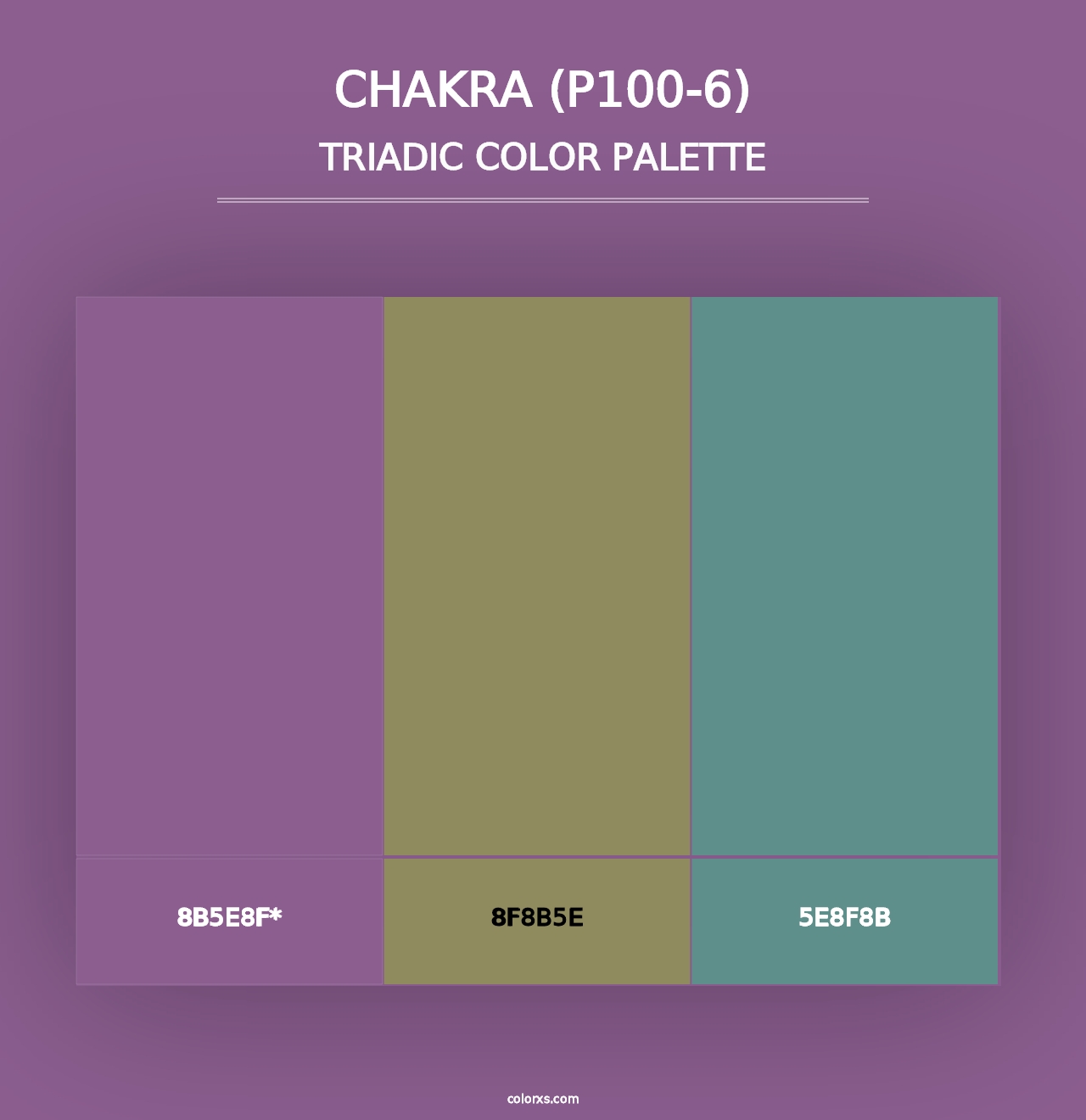 Chakra (P100-6) - Triadic Color Palette