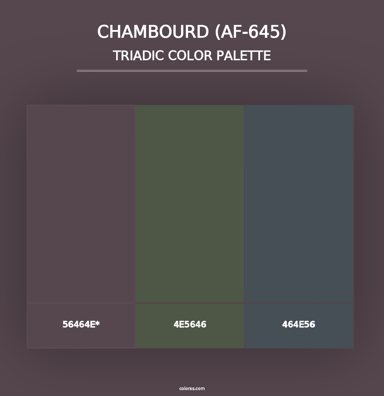 Chambourd (AF-645) - Triadic Color Palette