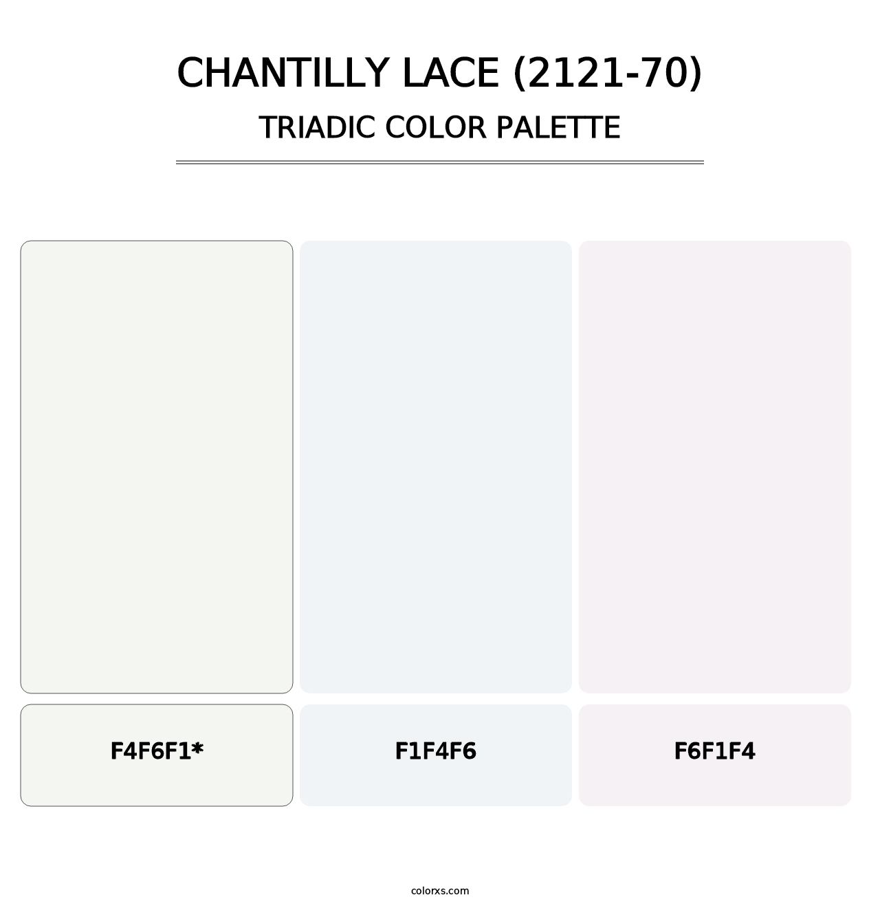 Chantilly Lace (2121-70) - Triadic Color Palette