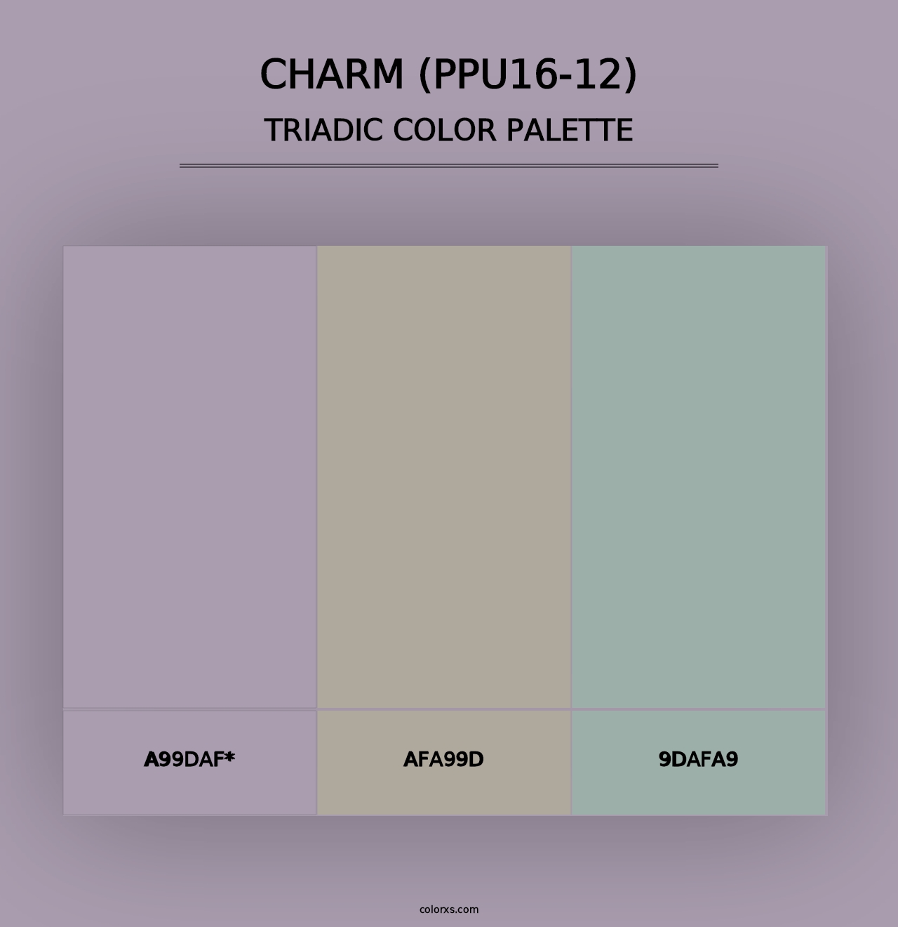 Charm (PPU16-12) - Triadic Color Palette