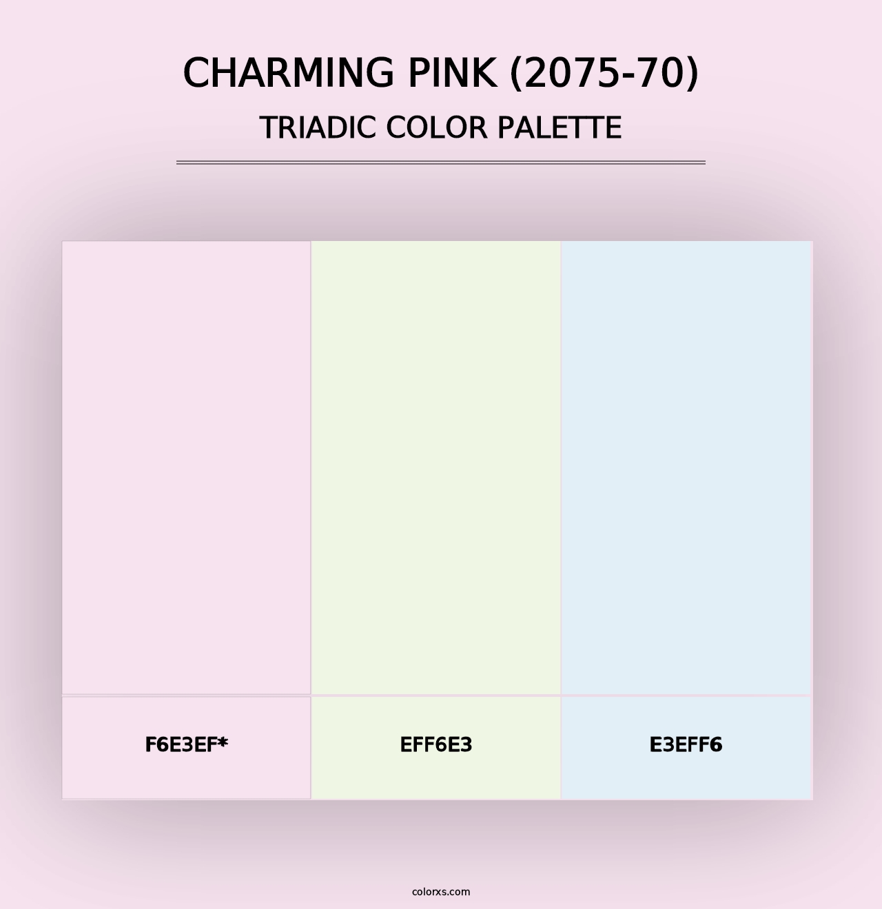 Charming Pink (2075-70) - Triadic Color Palette