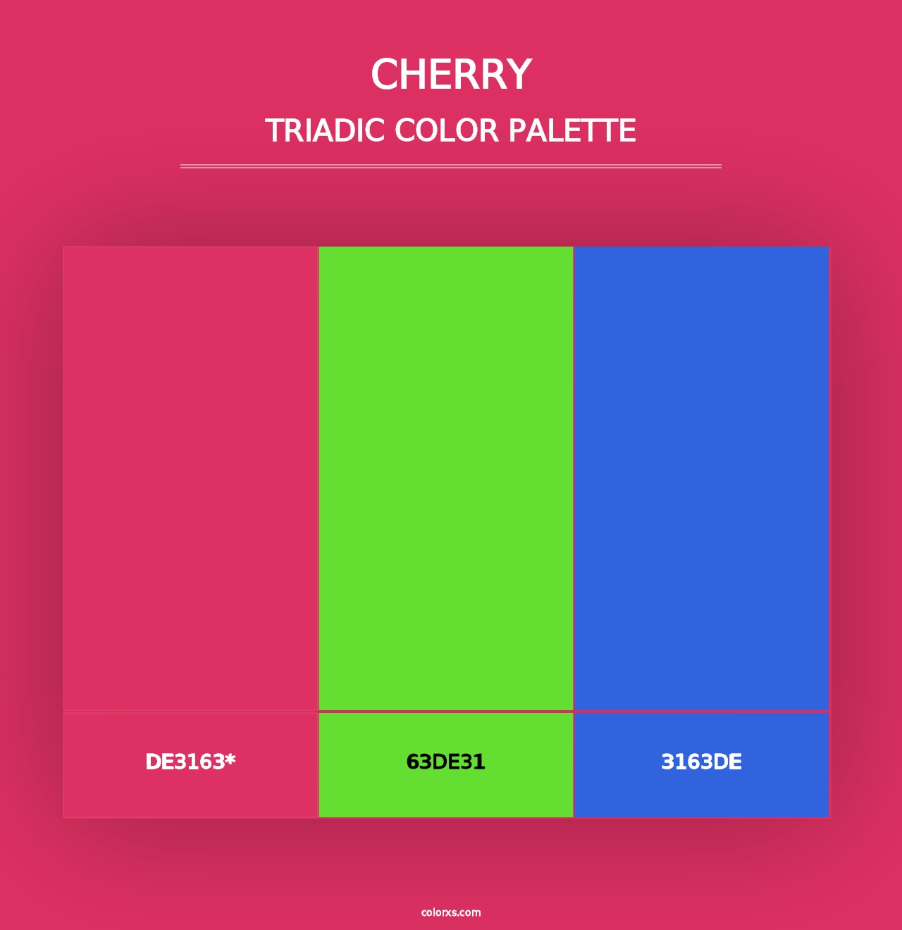 Cherry - Triadic Color Palette