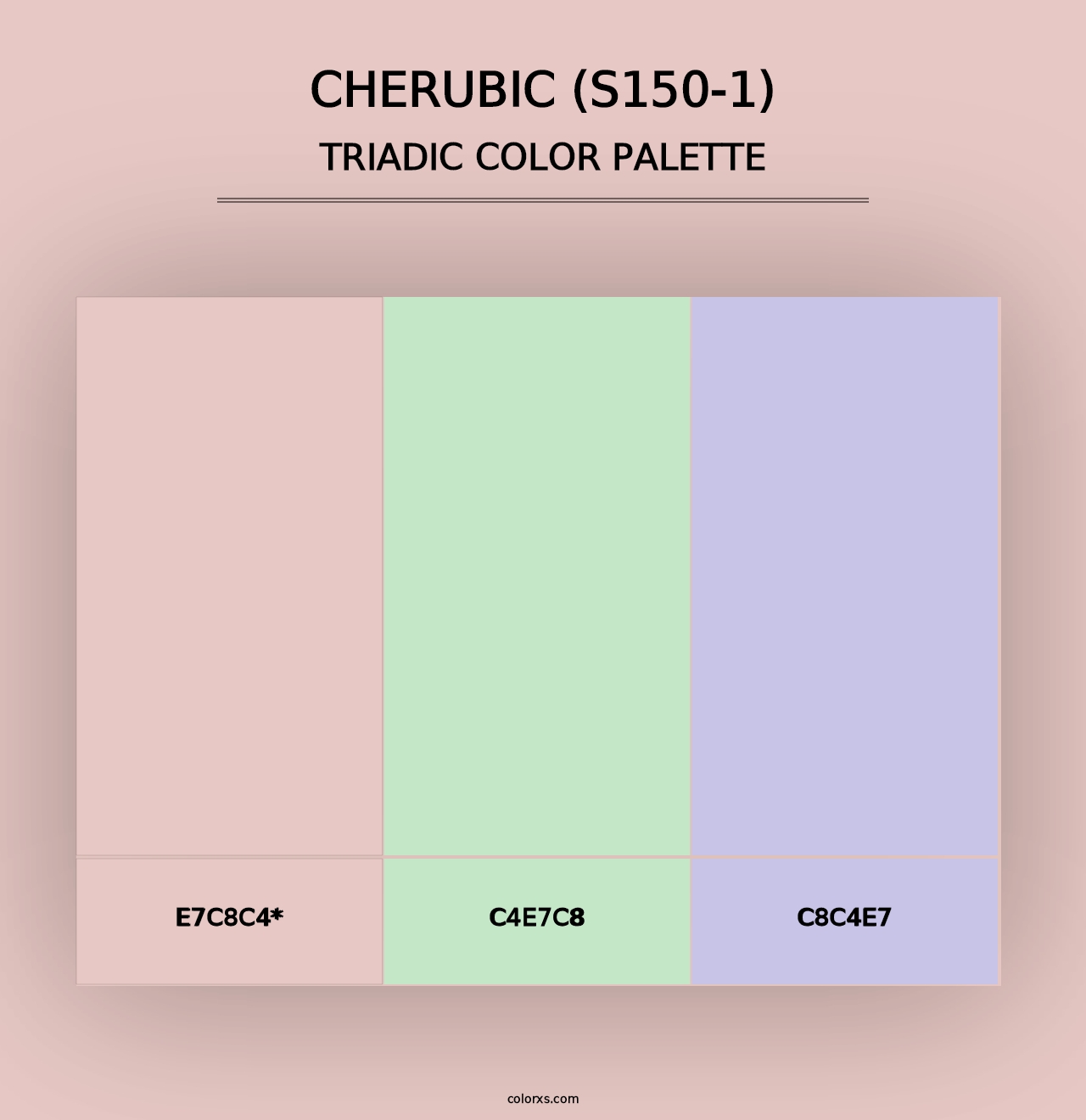 Cherubic (S150-1) - Triadic Color Palette