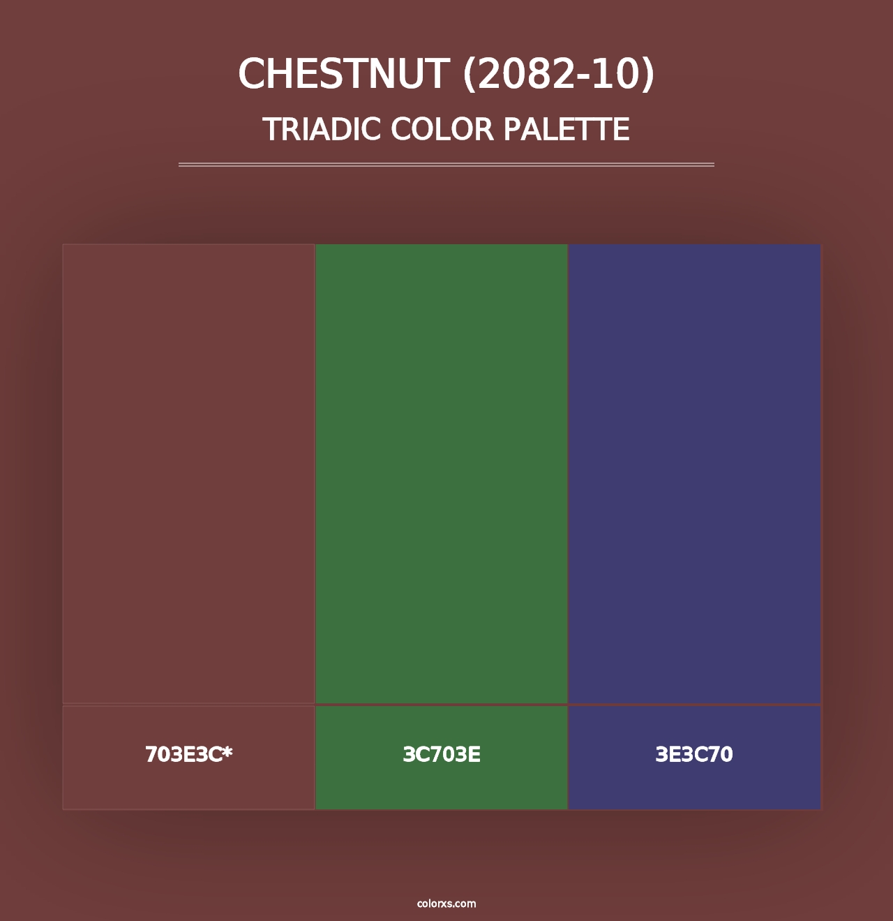 Chestnut (2082-10) - Triadic Color Palette