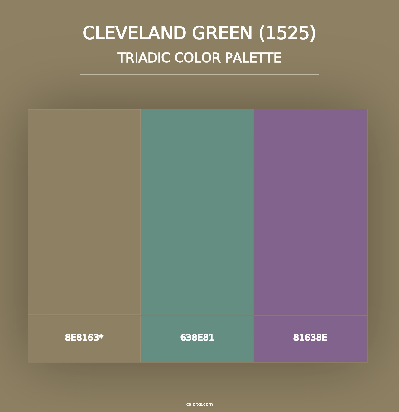 Cleveland Green (1525) - Triadic Color Palette