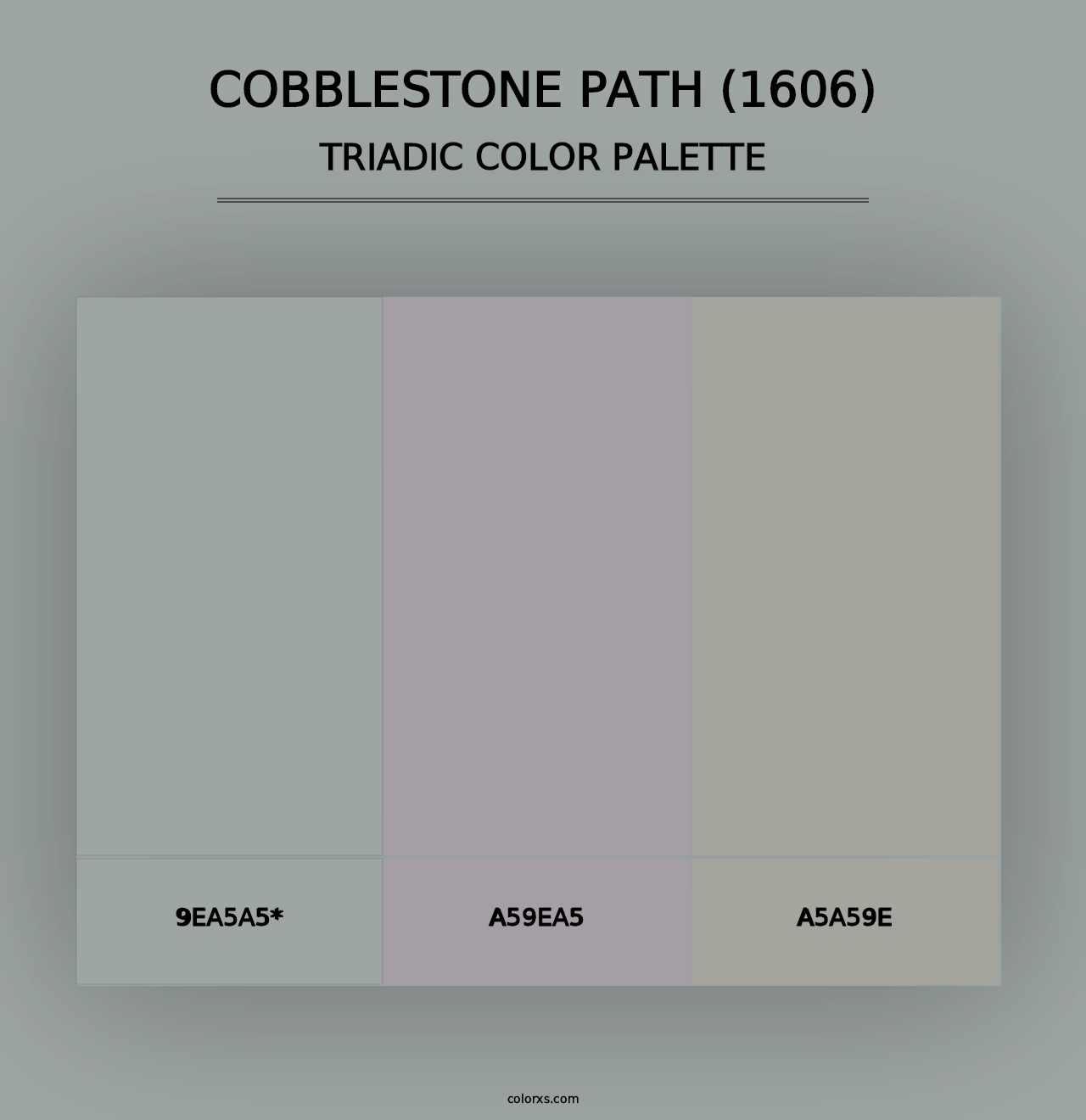 Cobblestone Path (1606) - Triadic Color Palette