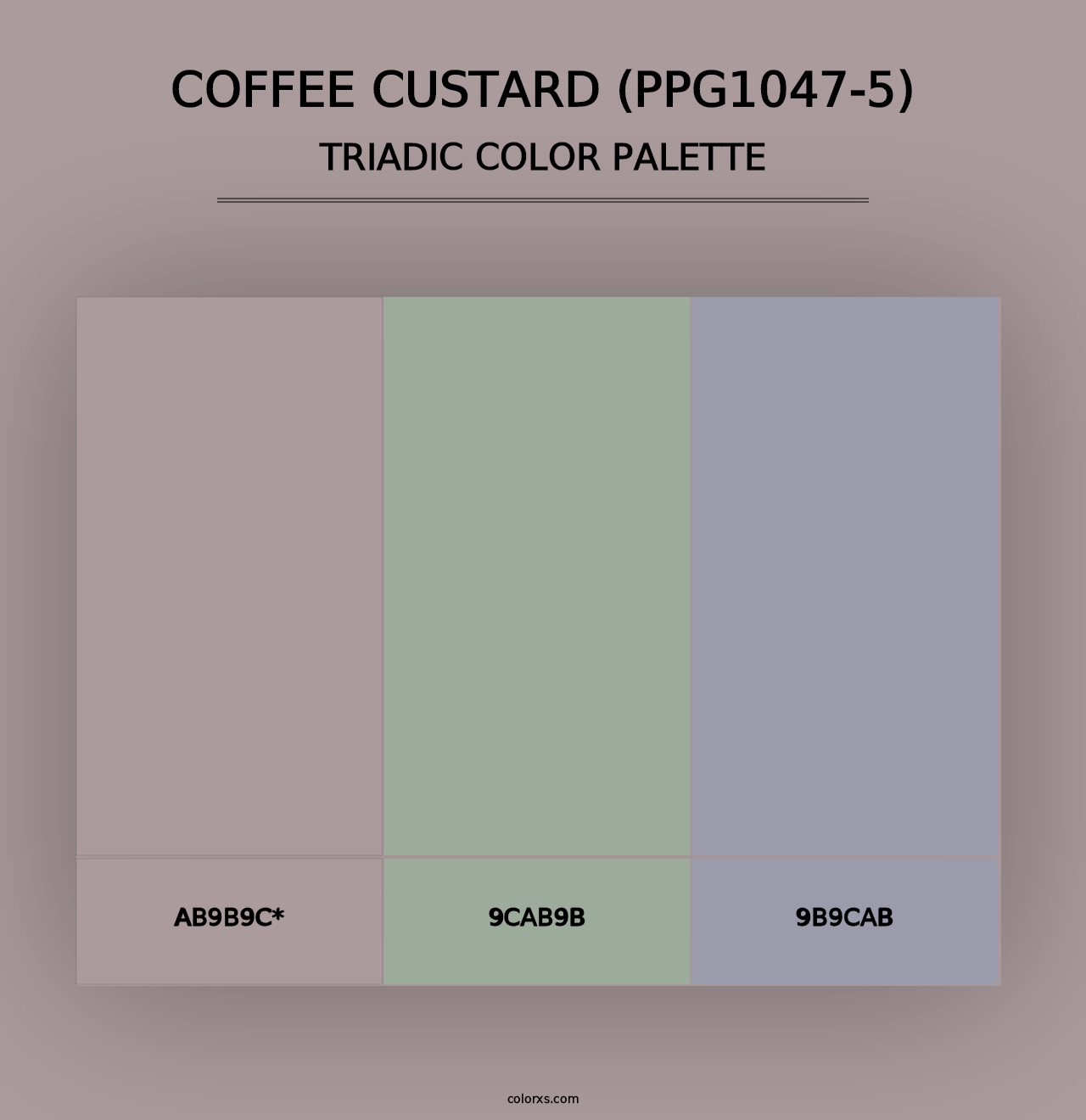 Coffee Custard (PPG1047-5) - Triadic Color Palette