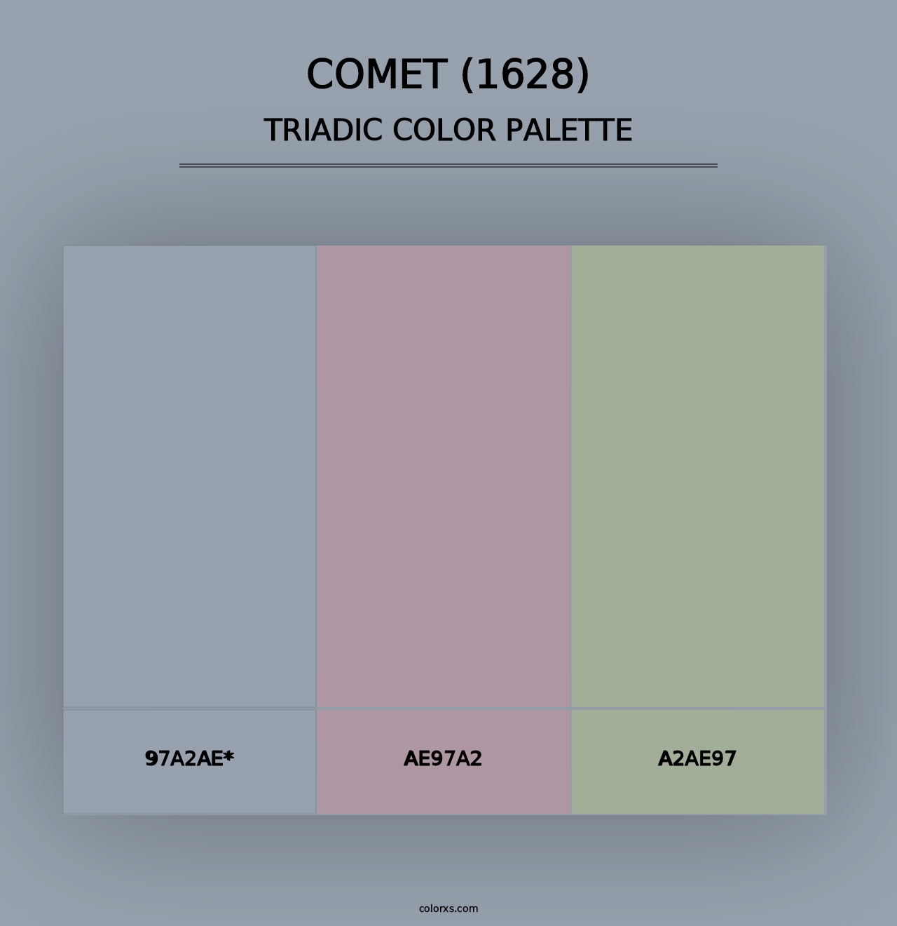 Comet (1628) - Triadic Color Palette