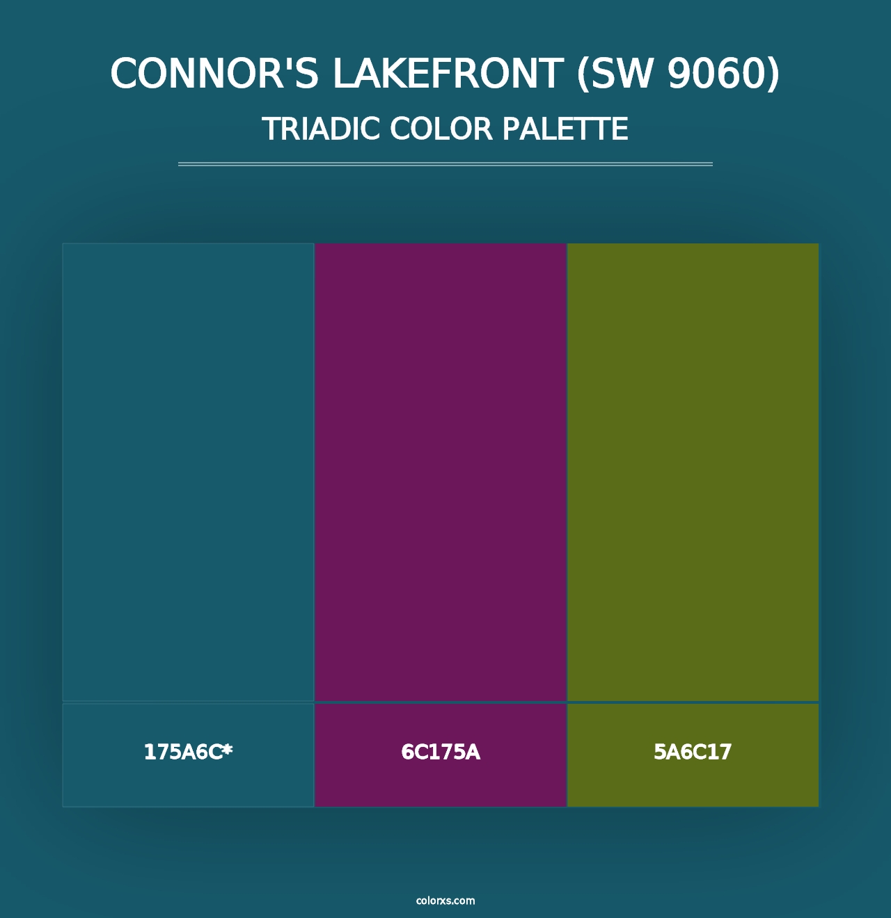 Connor's Lakefront (SW 9060) - Triadic Color Palette