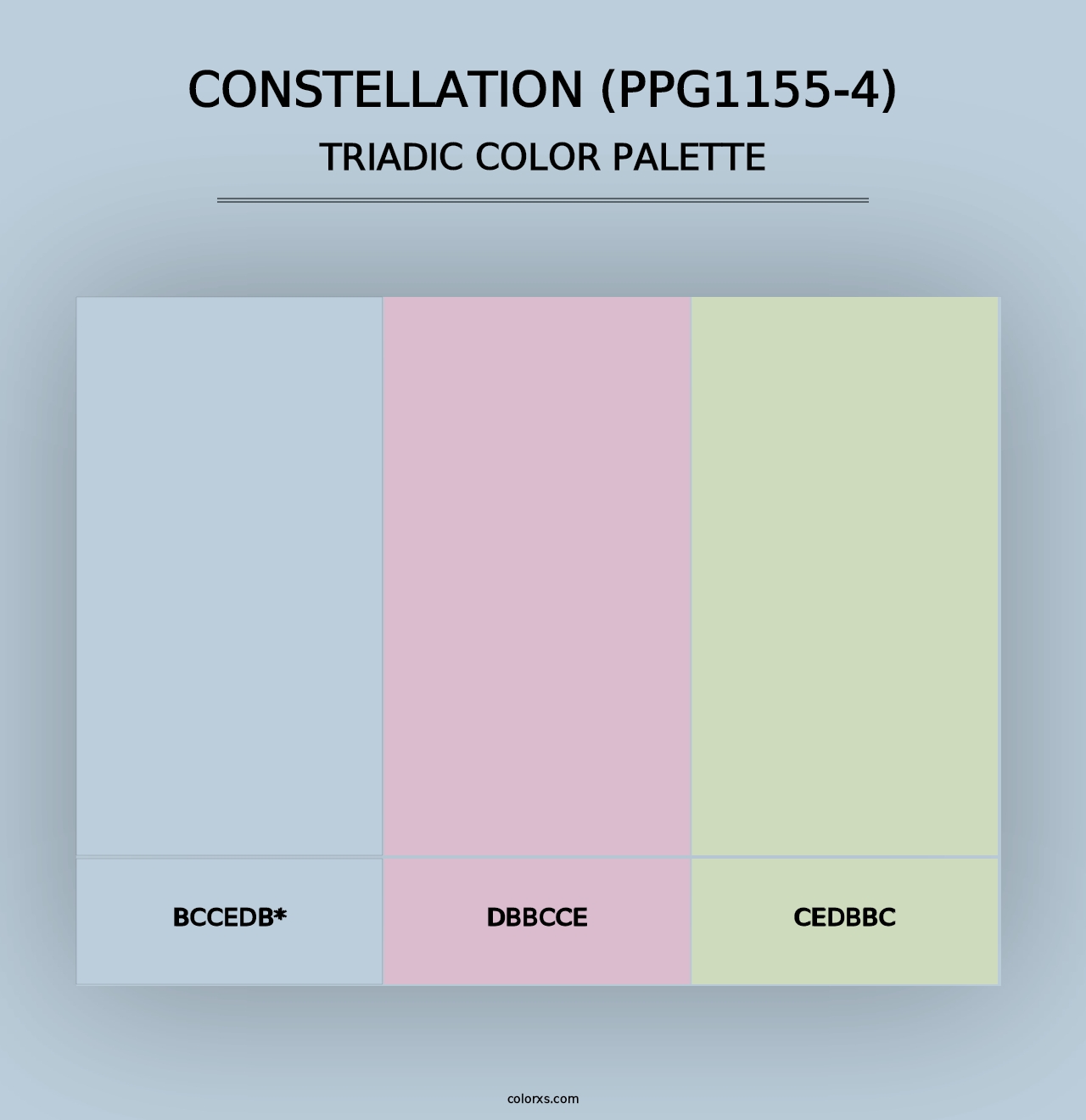 Constellation (PPG1155-4) - Triadic Color Palette