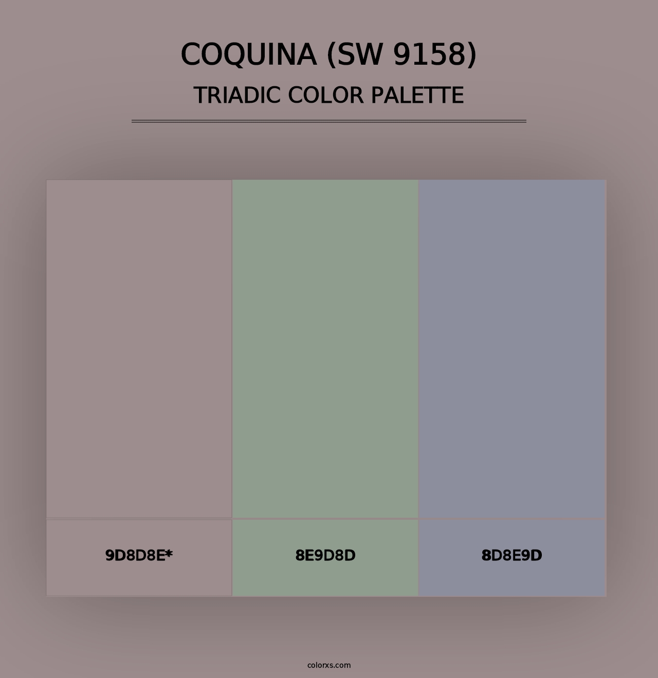 Coquina (SW 9158) - Triadic Color Palette