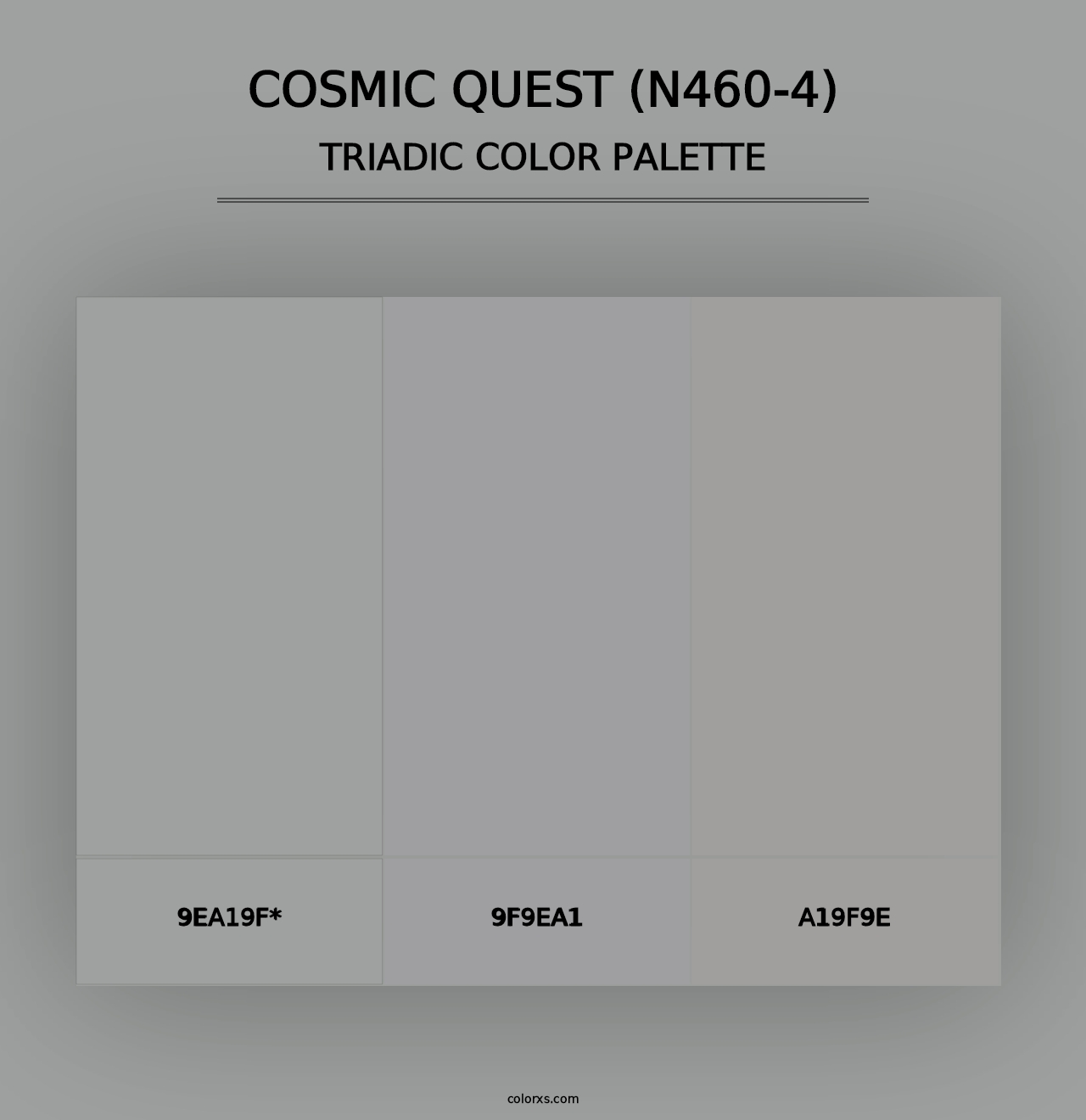 Cosmic Quest (N460-4) - Triadic Color Palette