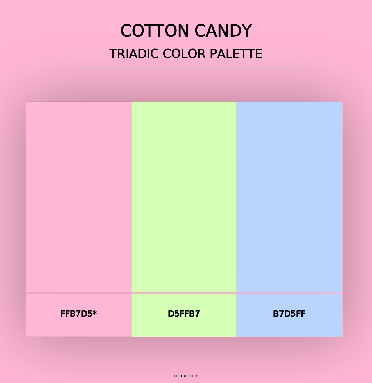 Cotton Candy - Triadic Color Palette