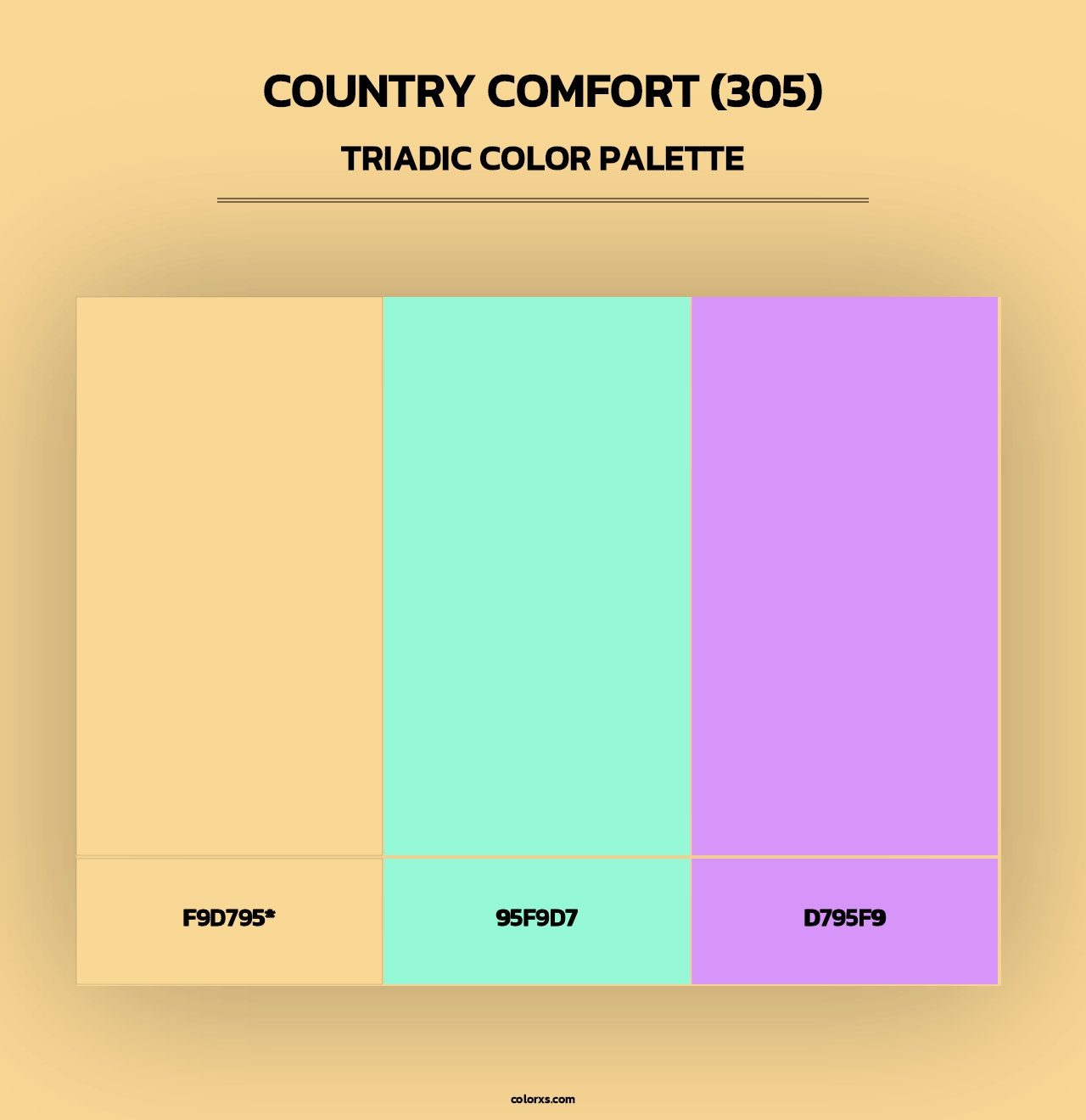 Country Comfort (305) - Triadic Color Palette