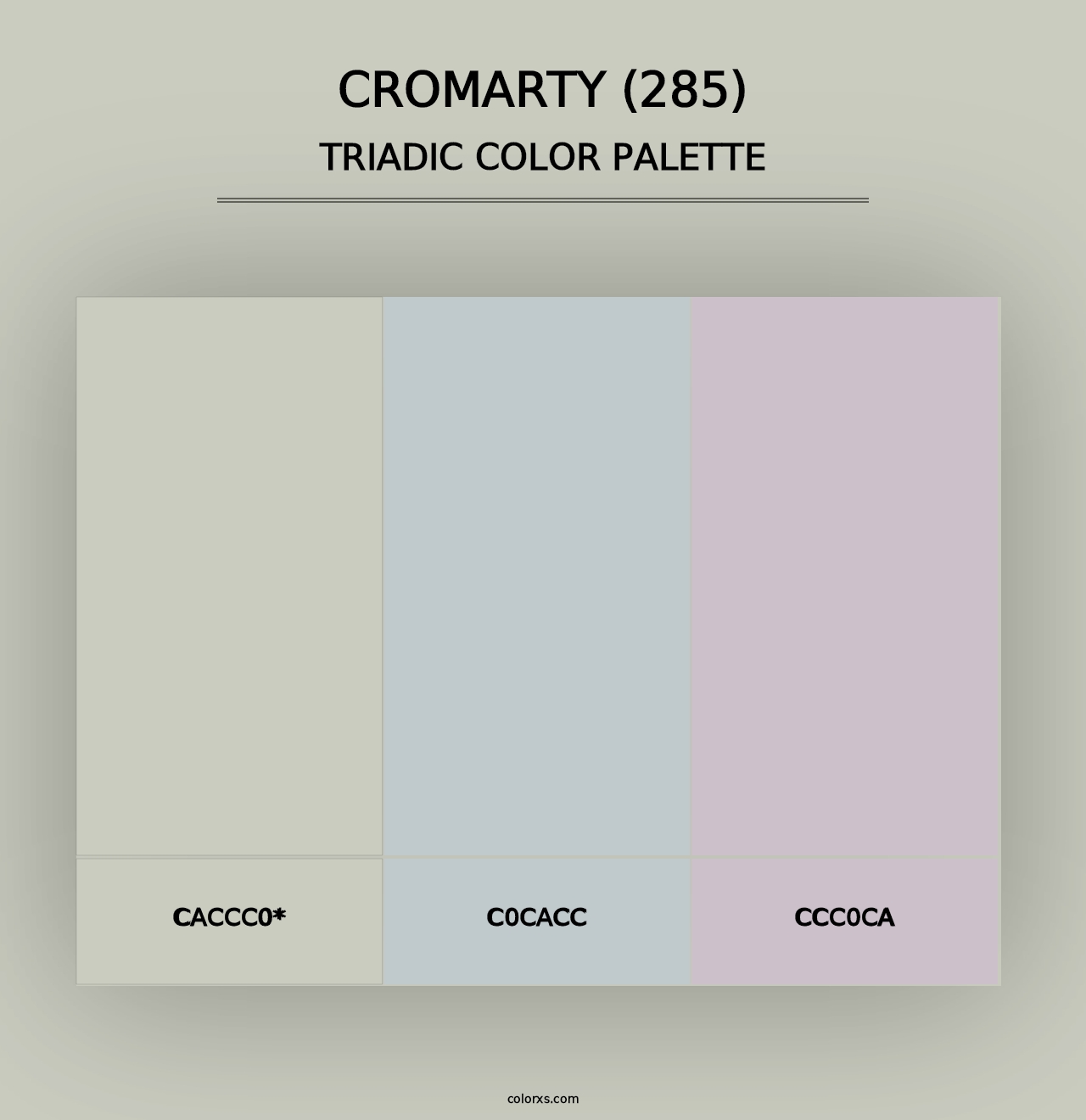 Cromarty (285) - Triadic Color Palette