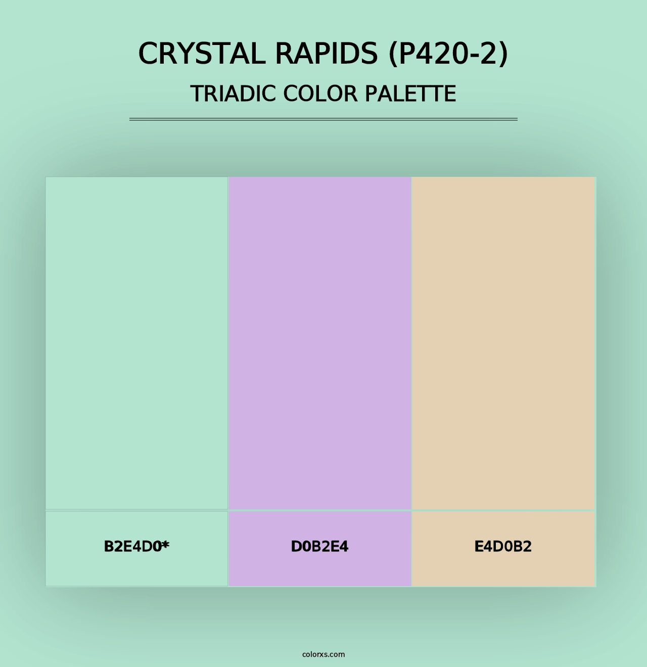 Crystal Rapids (P420-2) - Triadic Color Palette