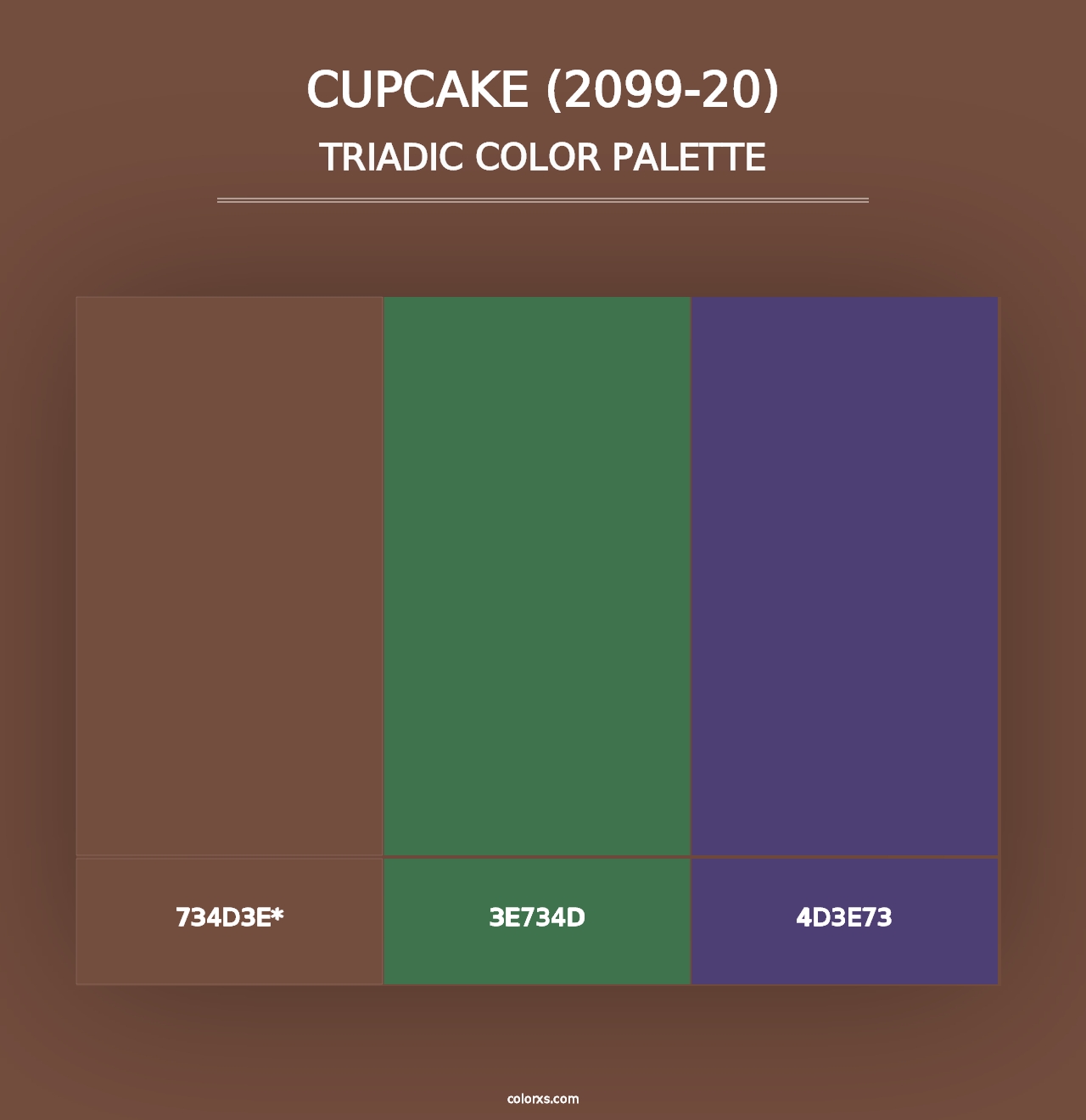 Cupcake (2099-20) - Triadic Color Palette