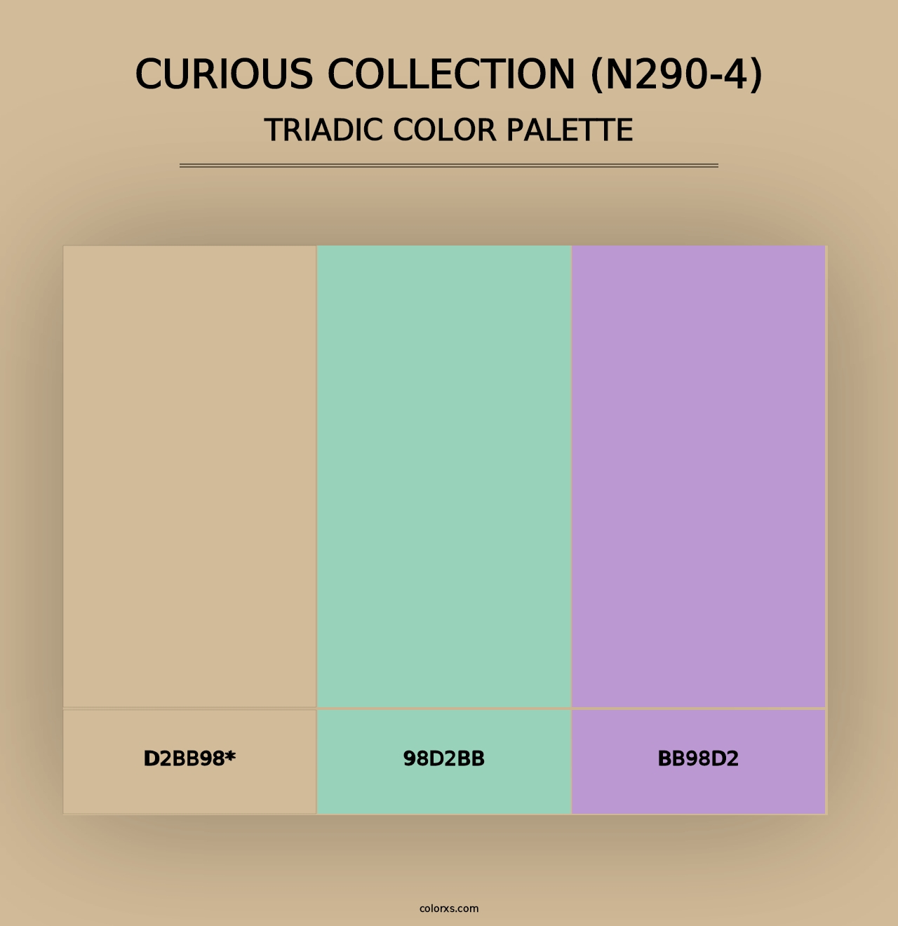 Curious Collection (N290-4) - Triadic Color Palette