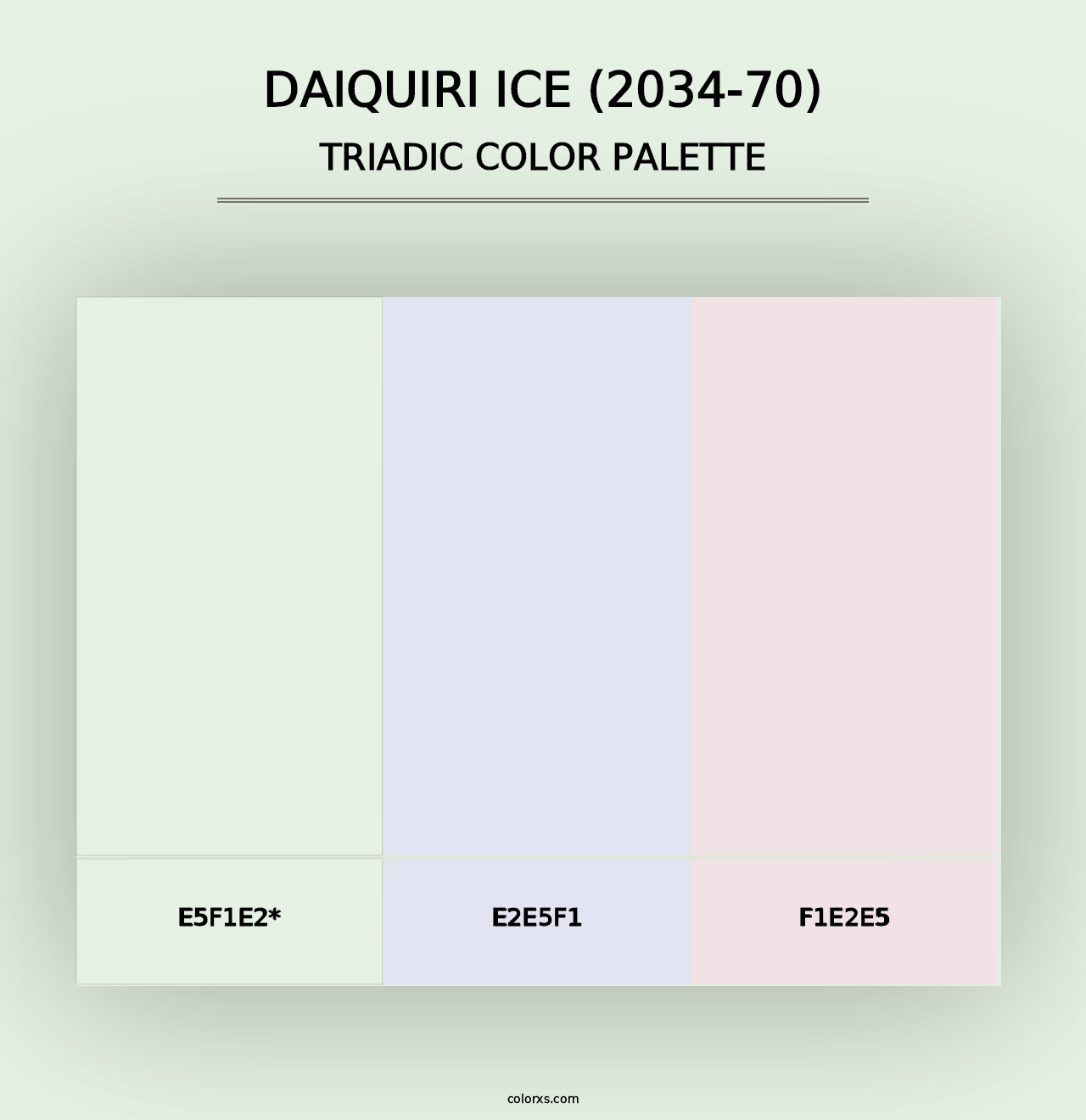 Daiquiri Ice (2034-70) - Triadic Color Palette