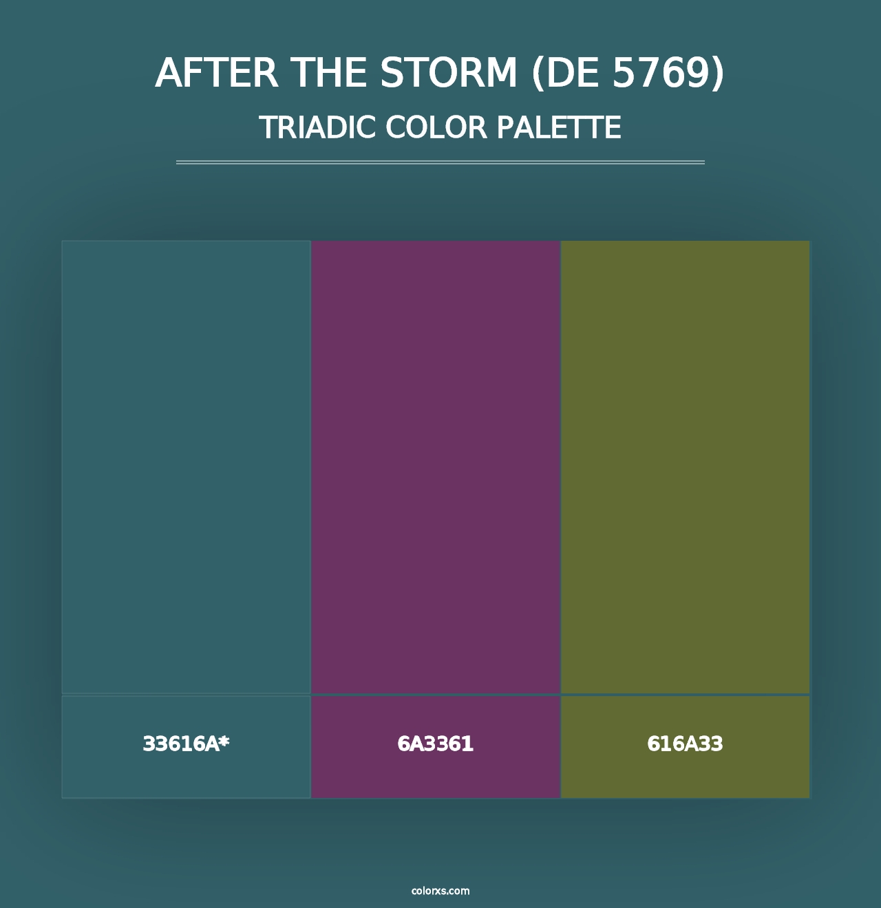 After the Storm (DE 5769) - Triadic Color Palette