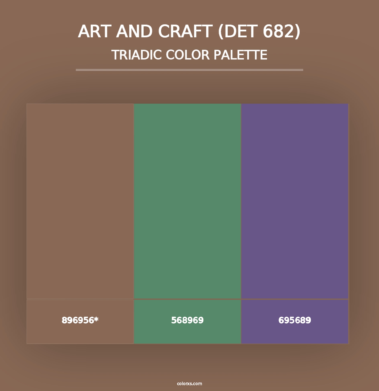 Art and Craft (DET 682) - Triadic Color Palette