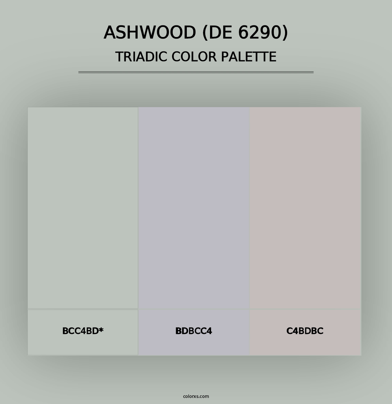 Ashwood (DE 6290) - Triadic Color Palette