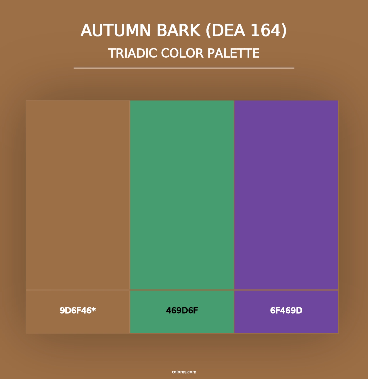 Autumn Bark (DEA 164) - Triadic Color Palette