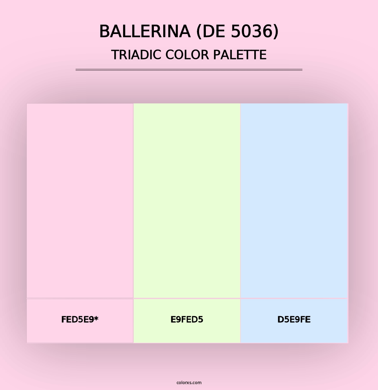 Ballerina (DE 5036) - Triadic Color Palette