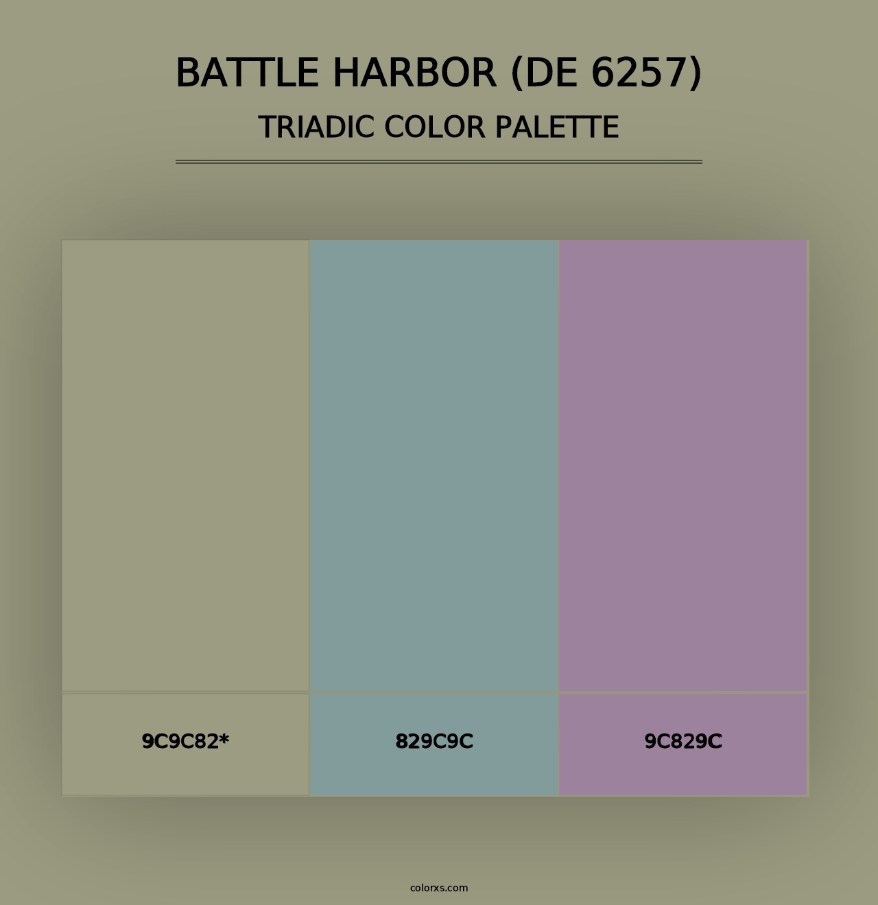 Battle Harbor (DE 6257) - Triadic Color Palette