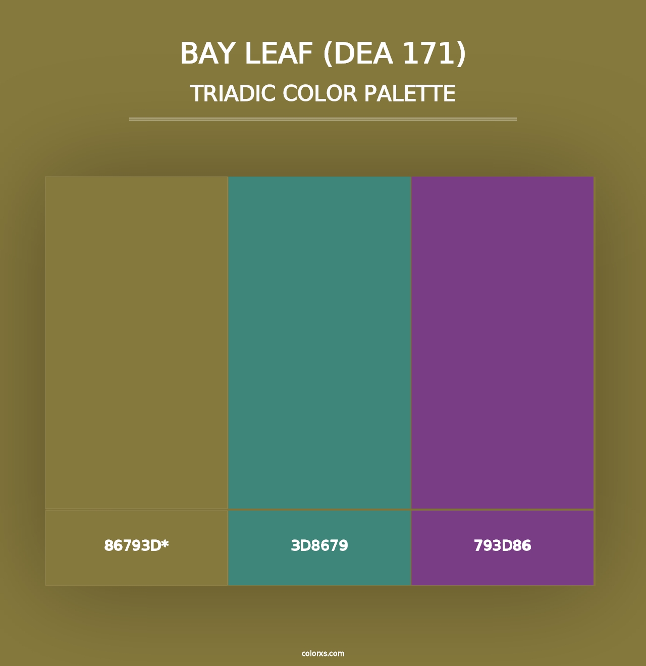 Bay Leaf (DEA 171) - Triadic Color Palette