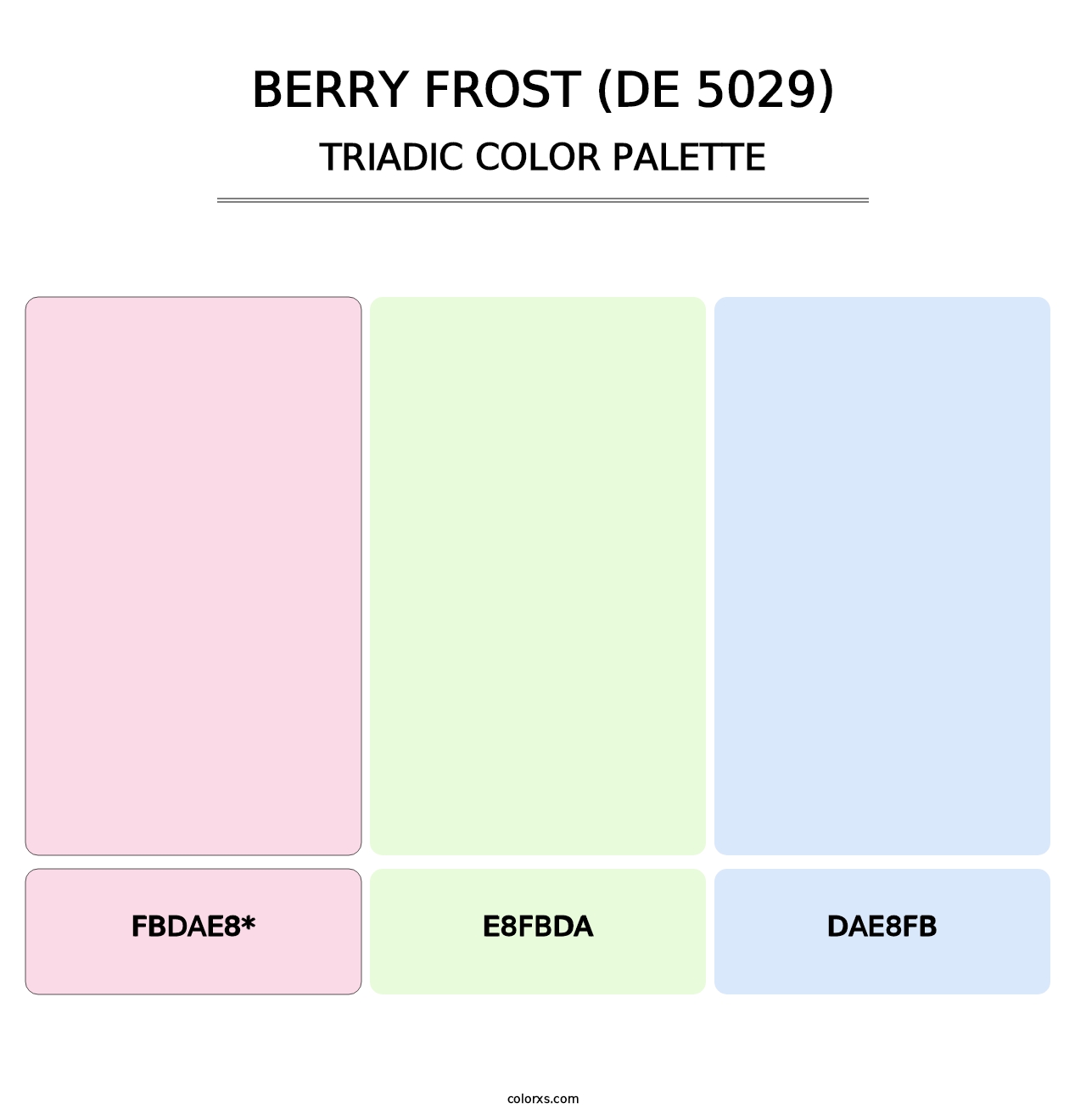 Berry Frost (DE 5029) - Triadic Color Palette