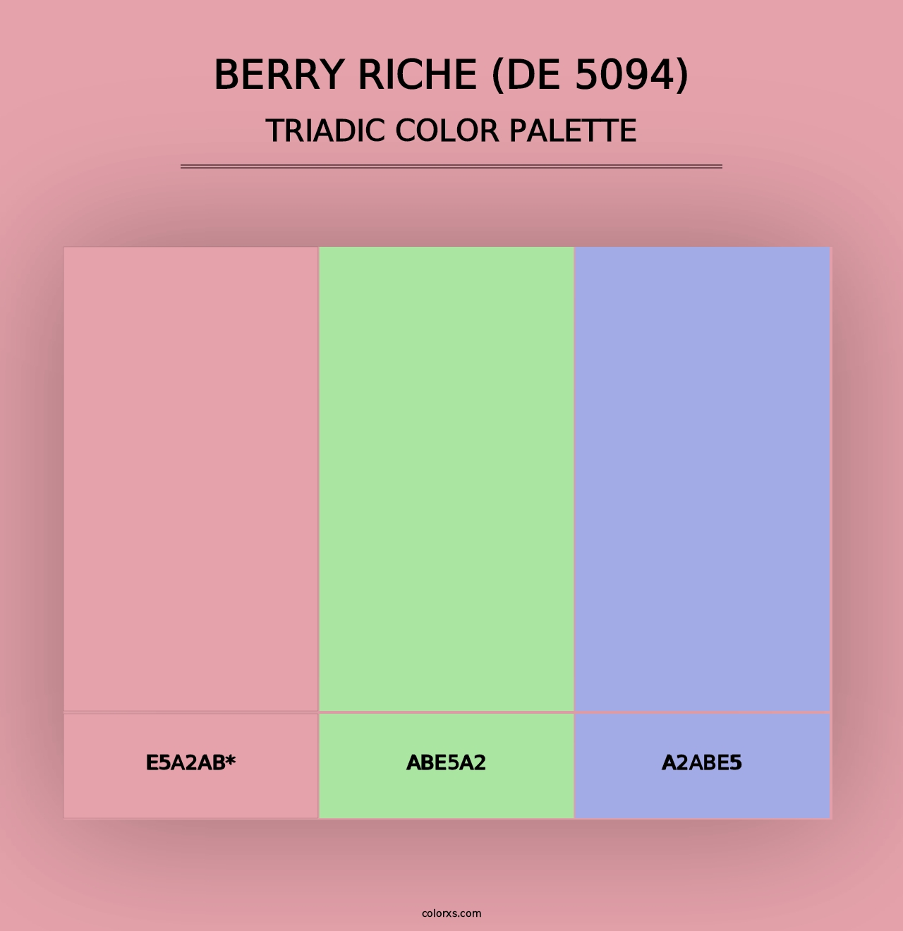 Berry Riche (DE 5094) - Triadic Color Palette