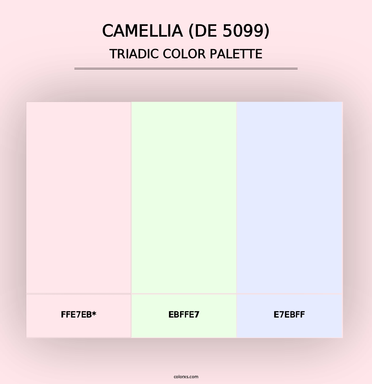 Camellia (DE 5099) - Triadic Color Palette