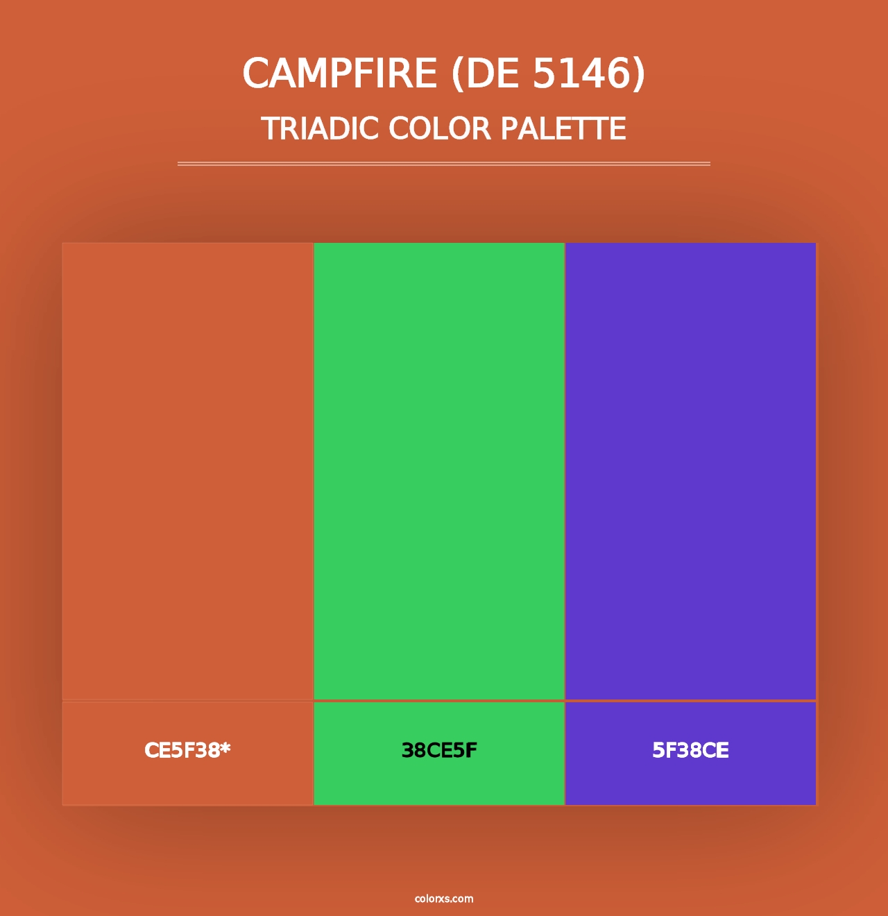 Campfire (DE 5146) - Triadic Color Palette