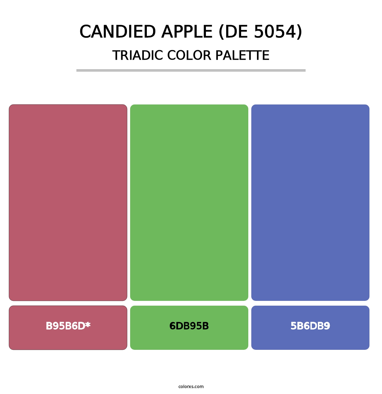 Candied Apple (DE 5054) - Triadic Color Palette