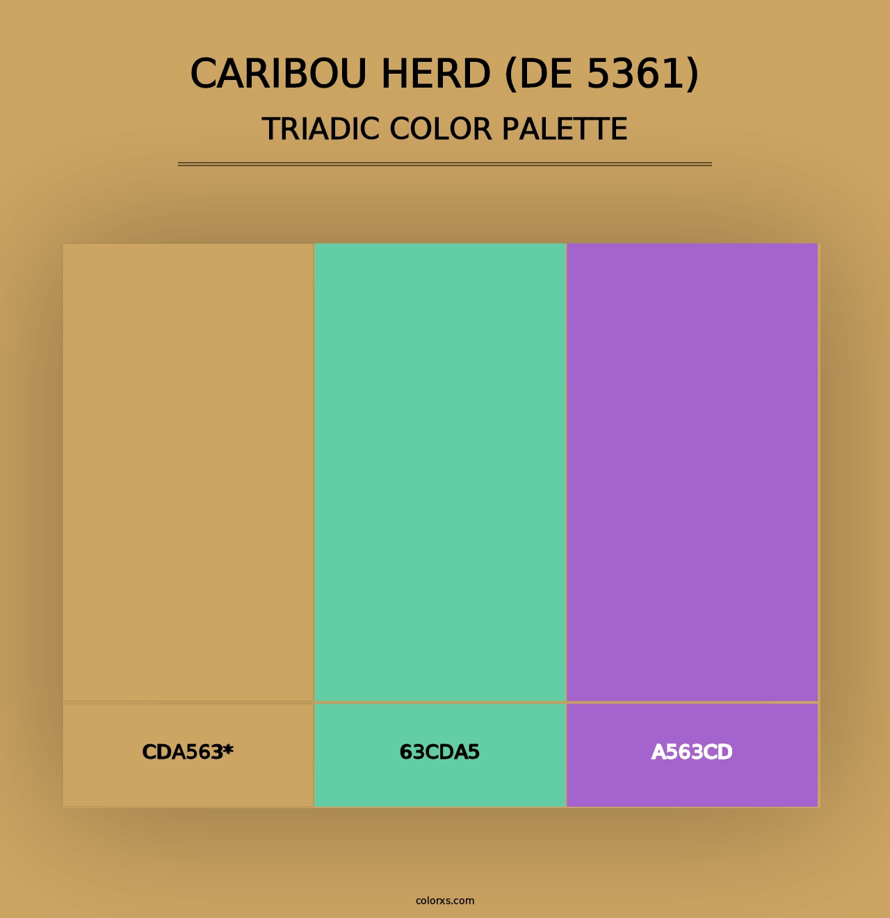 Caribou Herd (DE 5361) - Triadic Color Palette