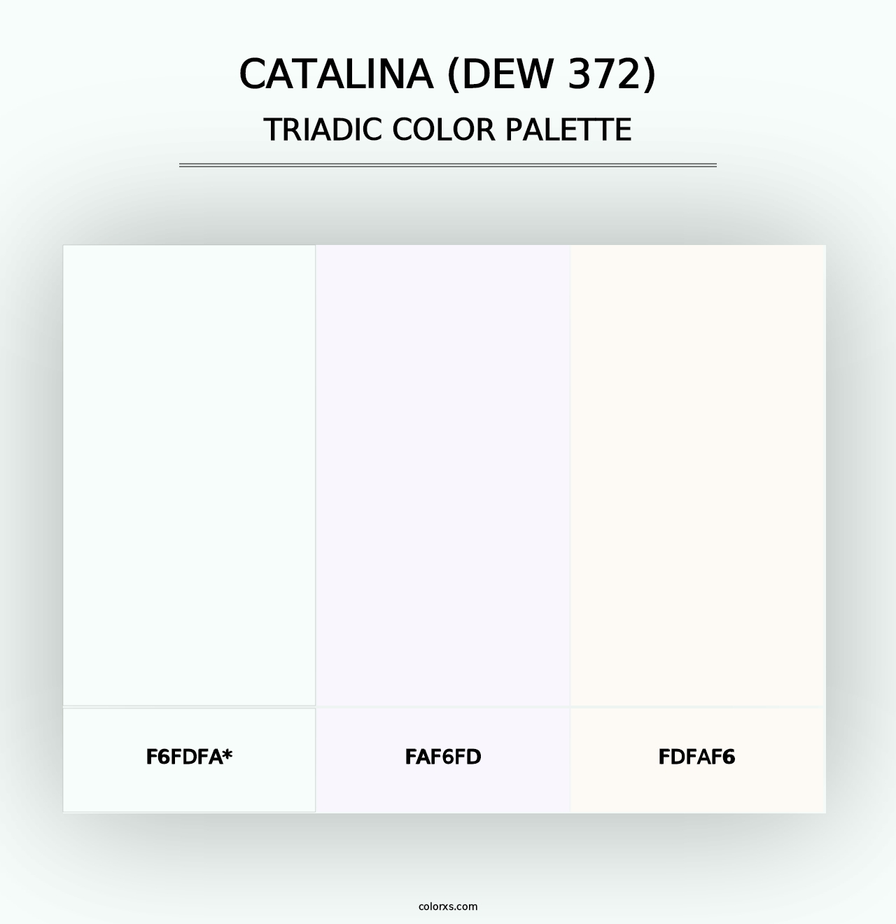 Catalina (DEW 372) - Triadic Color Palette