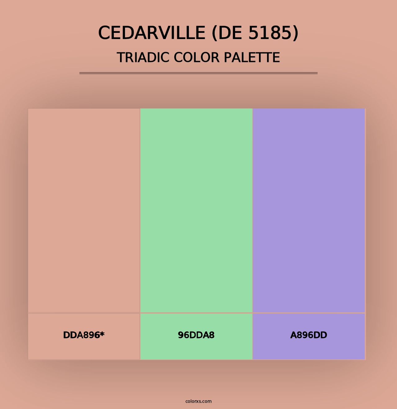 Cedarville (DE 5185) - Triadic Color Palette