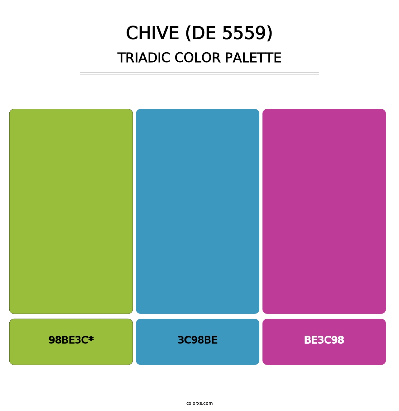 Chive (DE 5559) - Triadic Color Palette