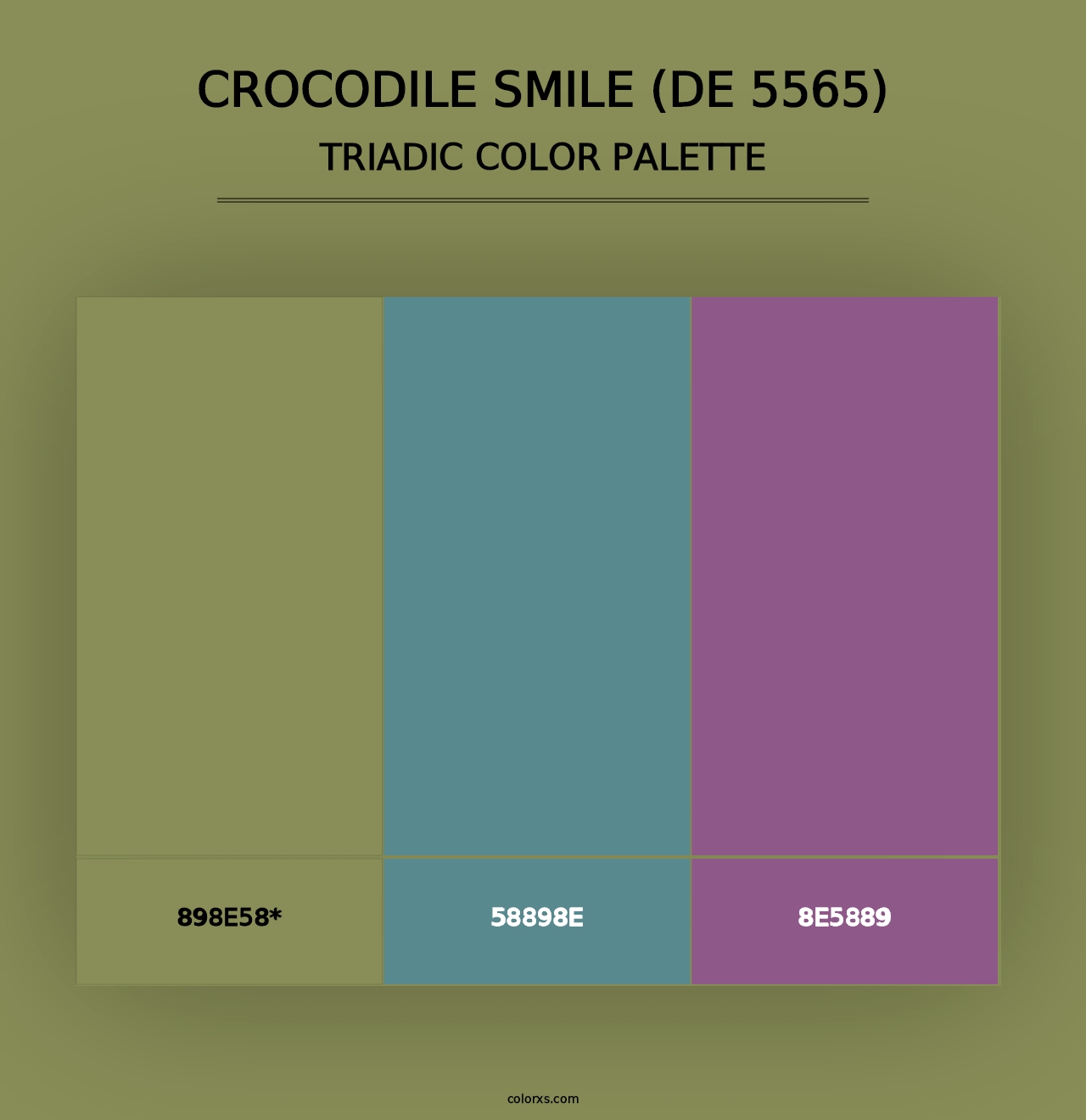 Crocodile Smile (DE 5565) - Triadic Color Palette