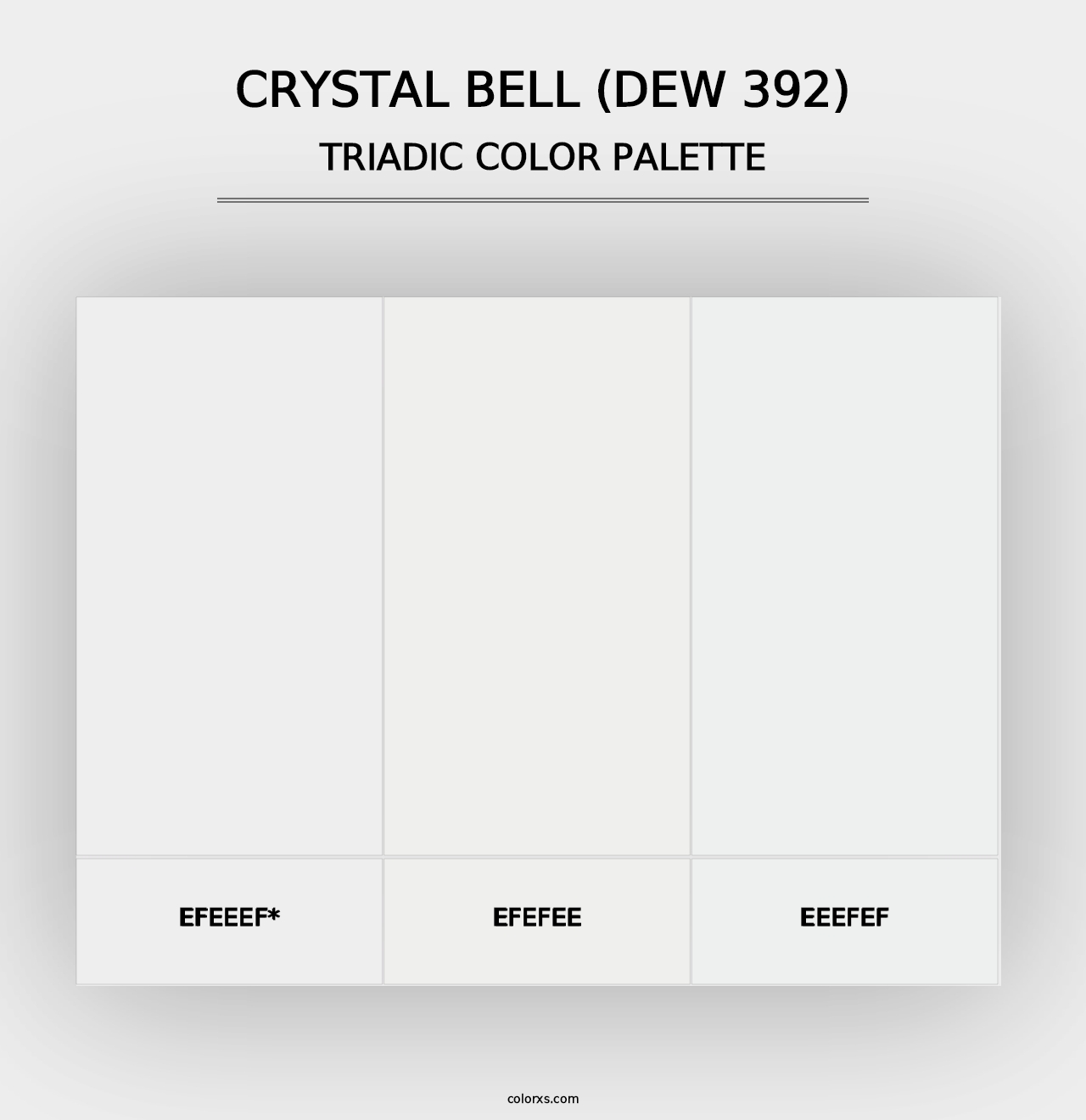 Crystal Bell (DEW 392) - Triadic Color Palette