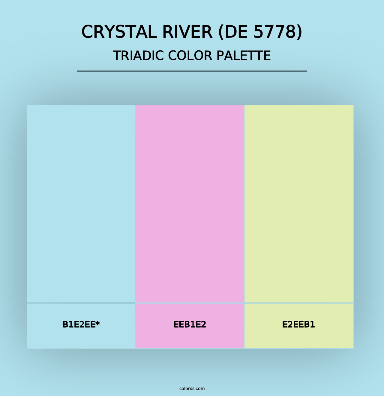 Crystal River (DE 5778) - Triadic Color Palette