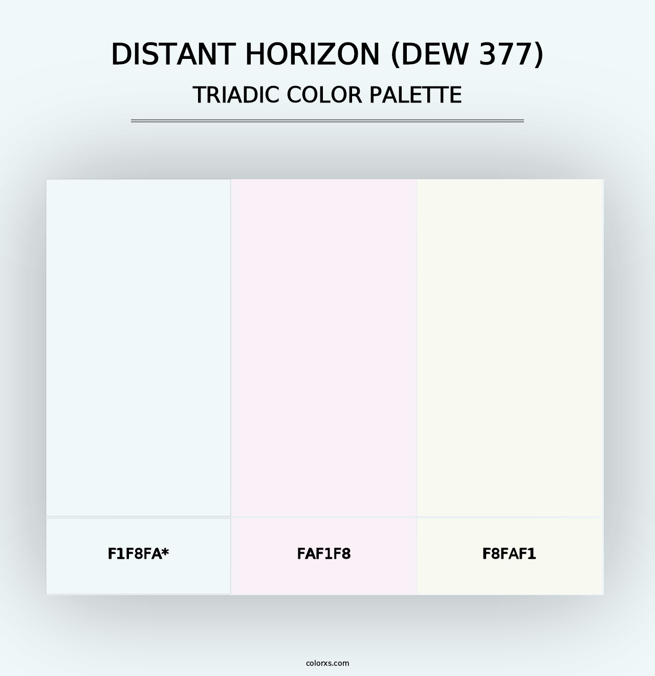 Distant Horizon (DEW 377) - Triadic Color Palette