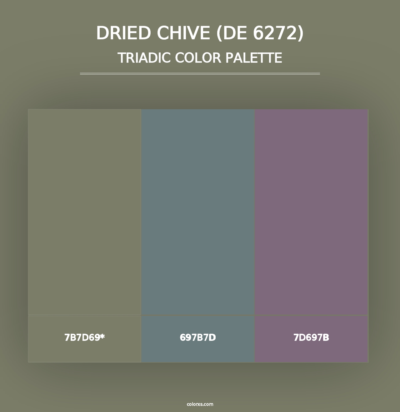 Dried Chive (DE 6272) - Triadic Color Palette